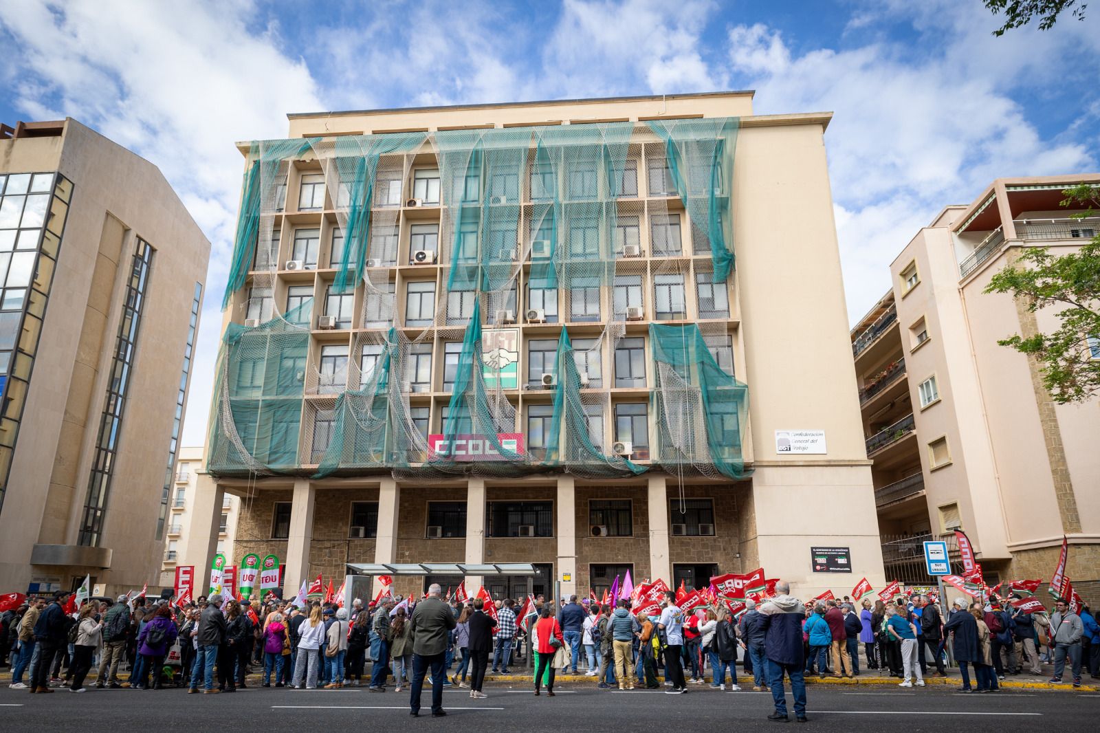 Imágenes de la manifestación del 1 de Mayo en Cádiz