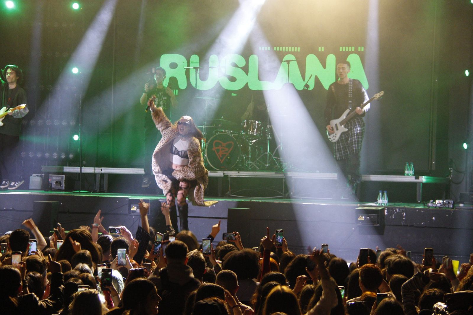 Ruslana durante su concierto en el Industrial Copera de Granada