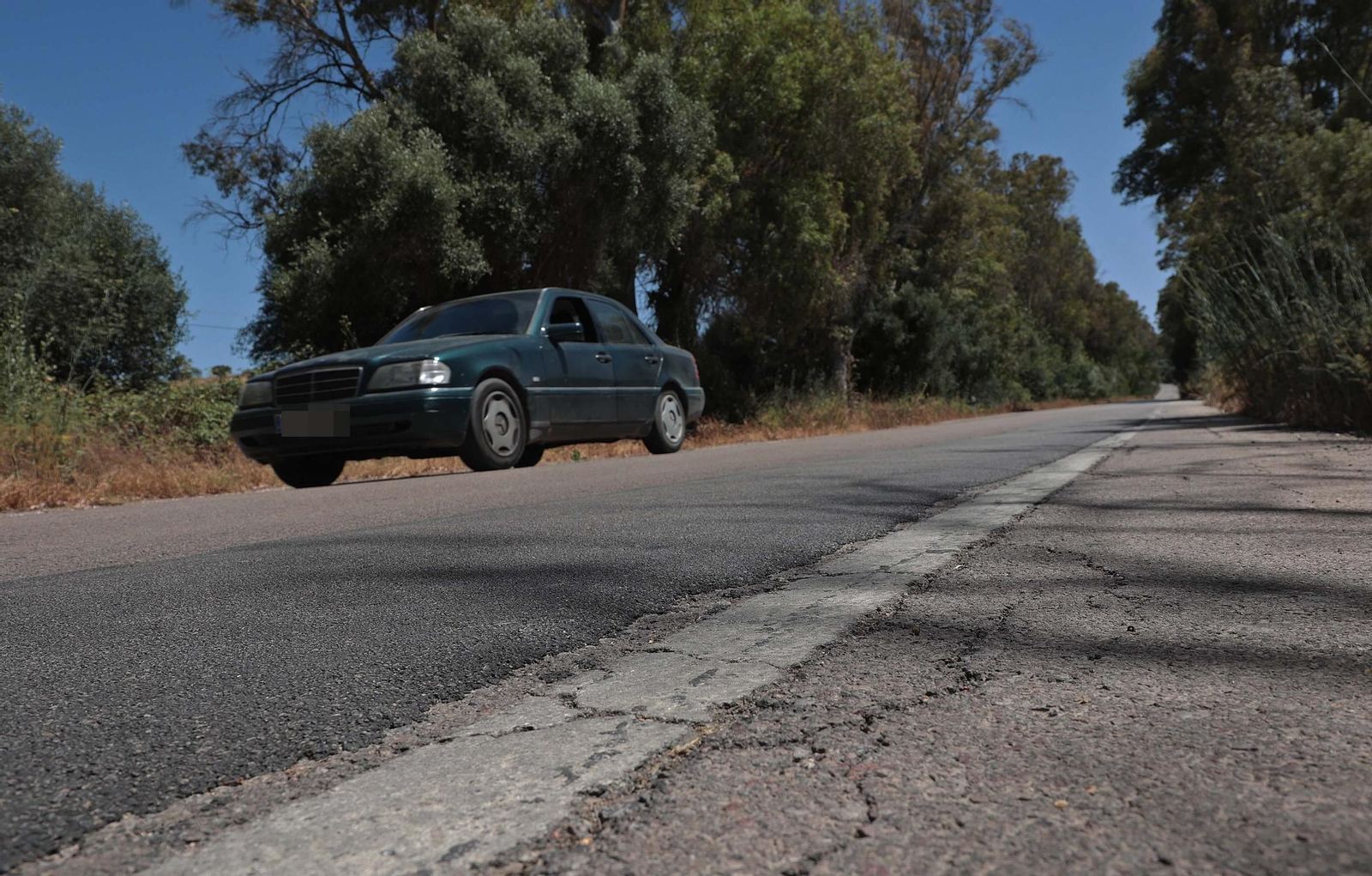Imágenes de los desperfectos de la A-405 en Jimena