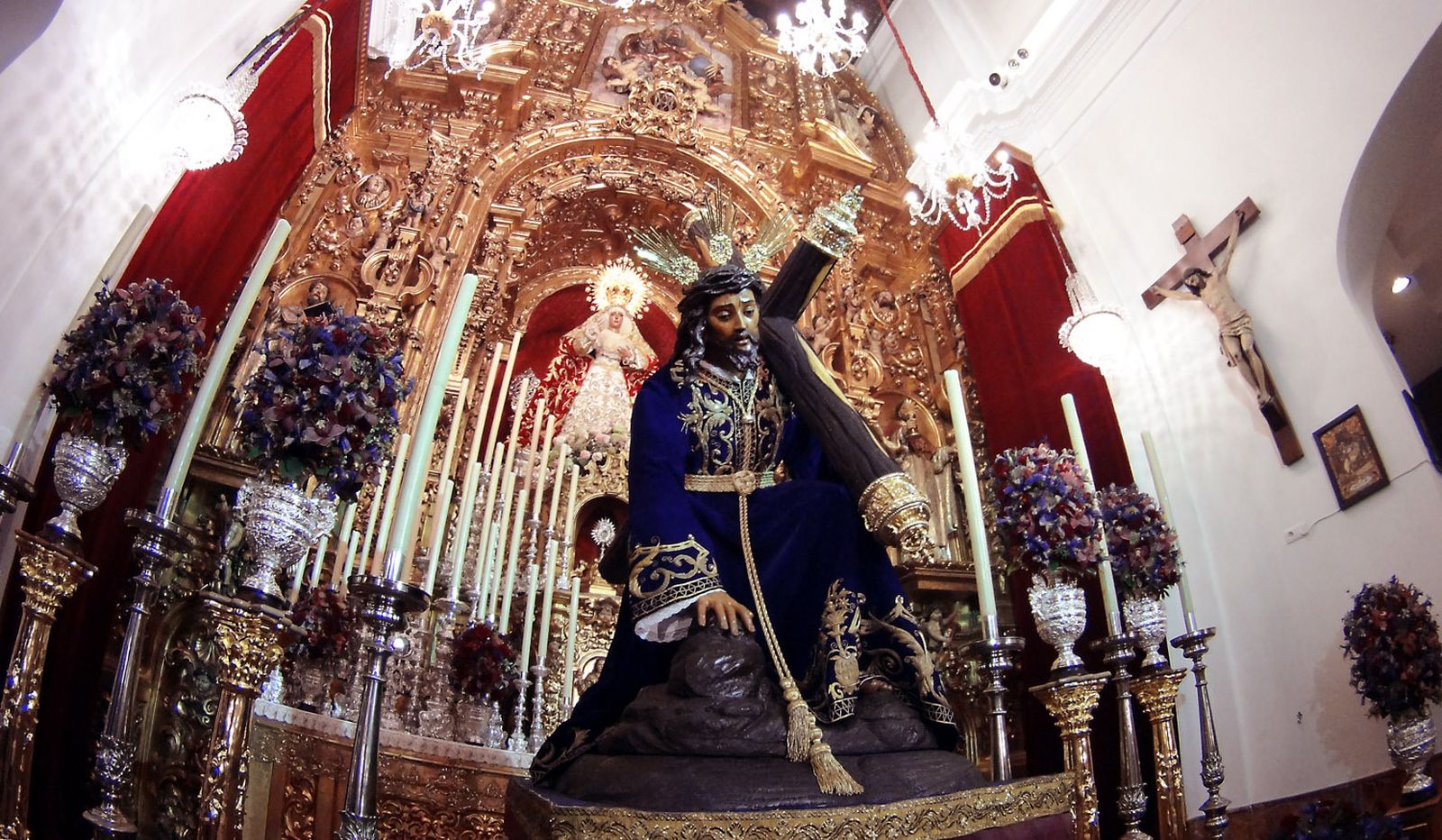 El Cristo de las Tres Caídas de Triana no fue a Santa Ana durante sus cultos