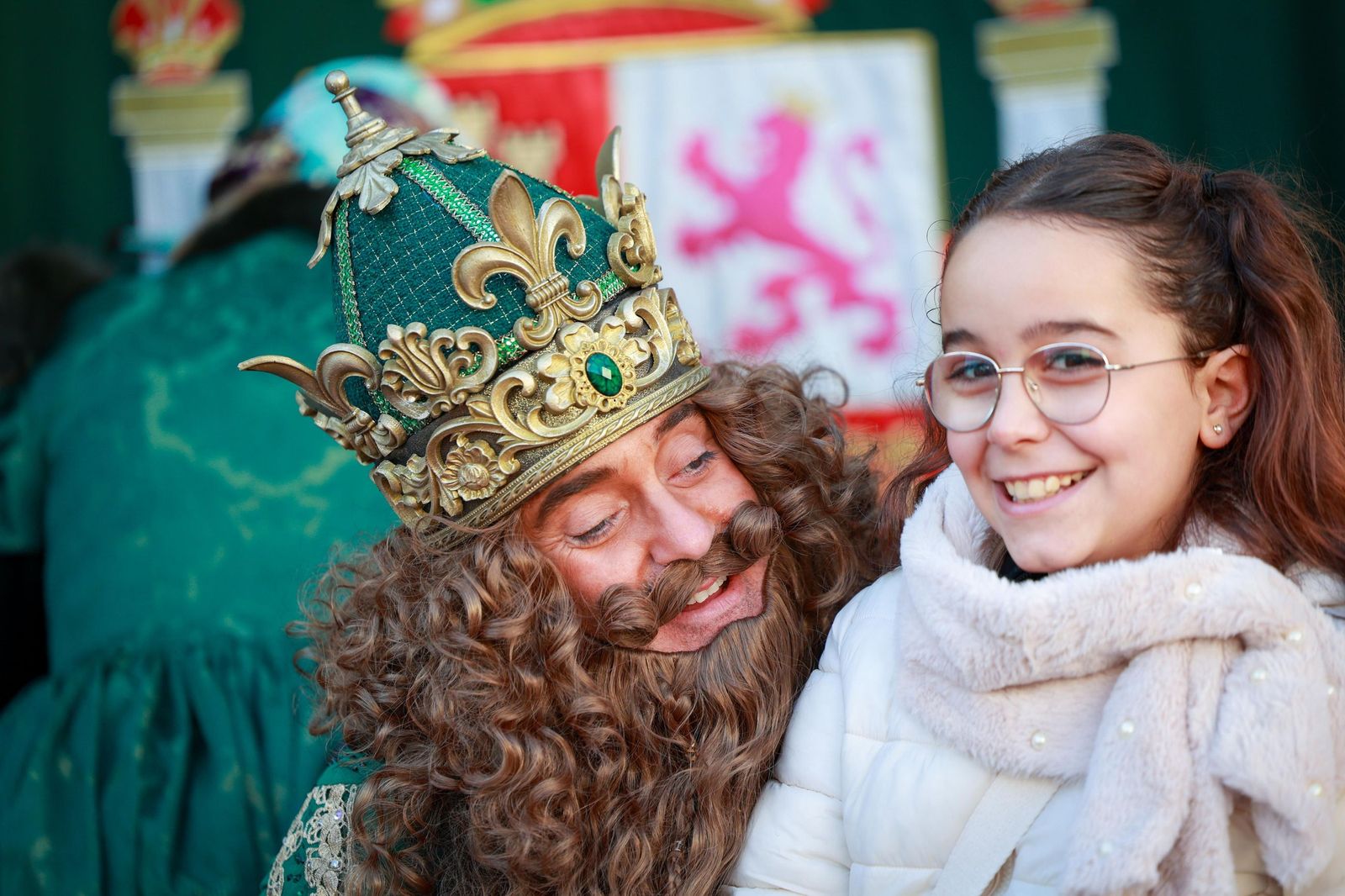 Los Reyes Magos, en la Comandancia de la Guardia Civil en Cádiz.
