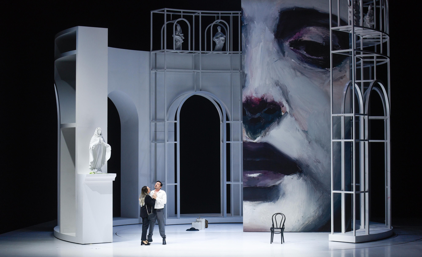 Las imágenes del pase gráfico de la ópera “Tosca”, de  Giacomo Puccini