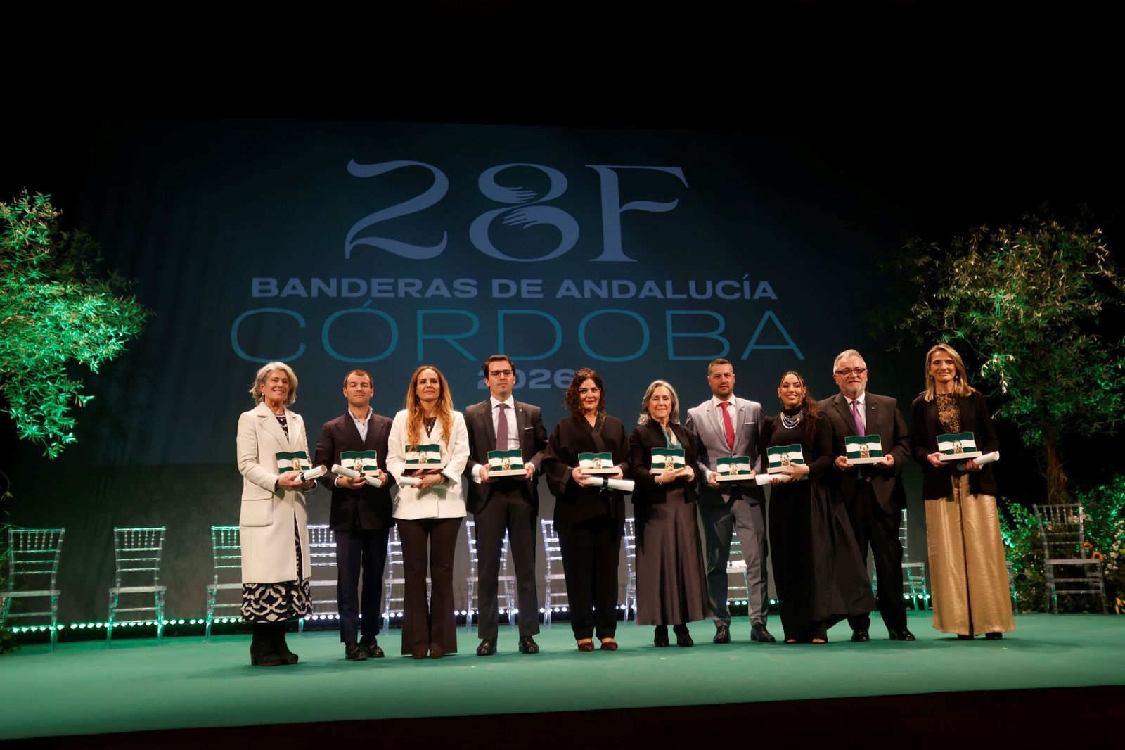 La entrega de las Banderas de Andalucía por el 28F en Córdoba, en imágenes