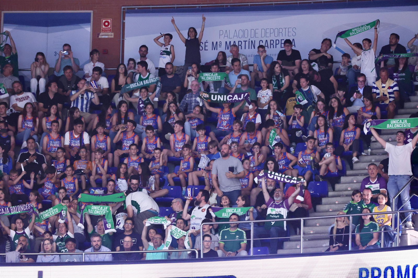 Búscate en las gradas del Carpena en el Unicaja-Baskonia