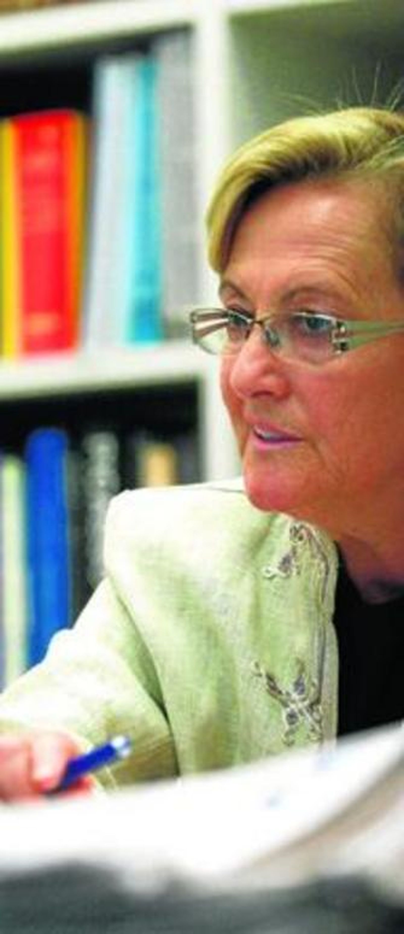 Petronila Guerrero, durante la entrevista.