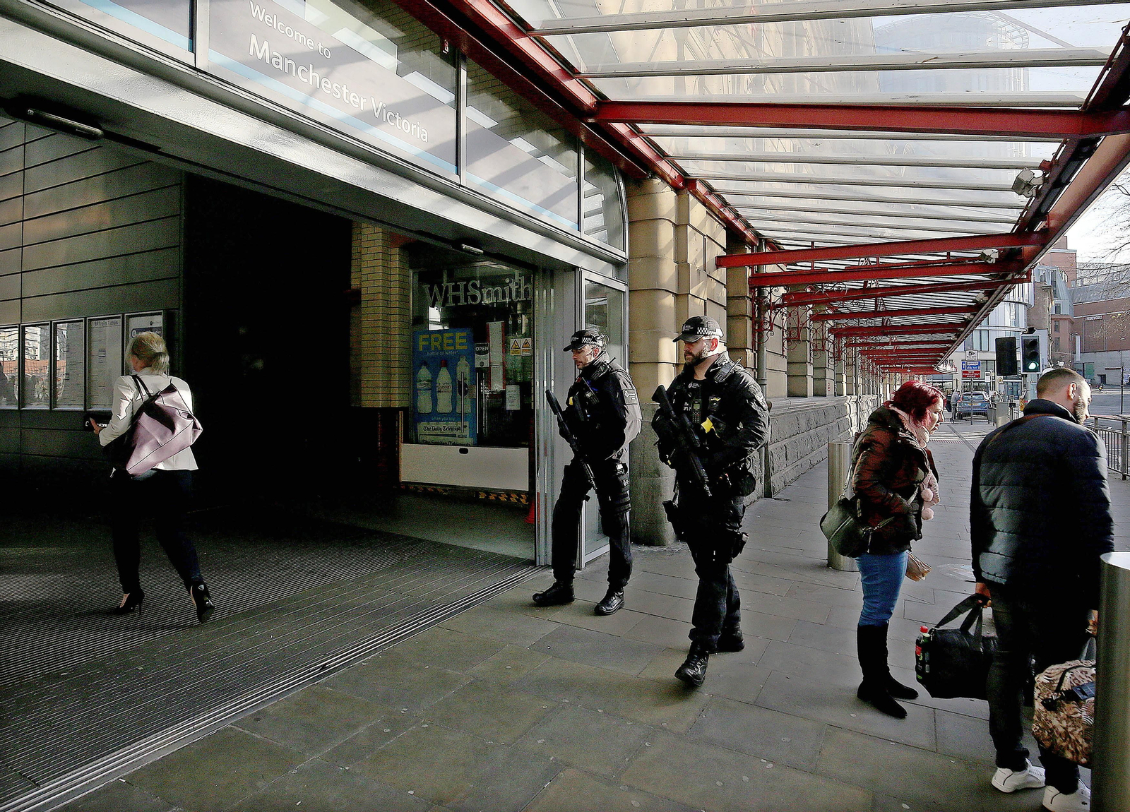 La estación Victoria Metrolink de Manchester donde se produjo el triple apuñalamiento