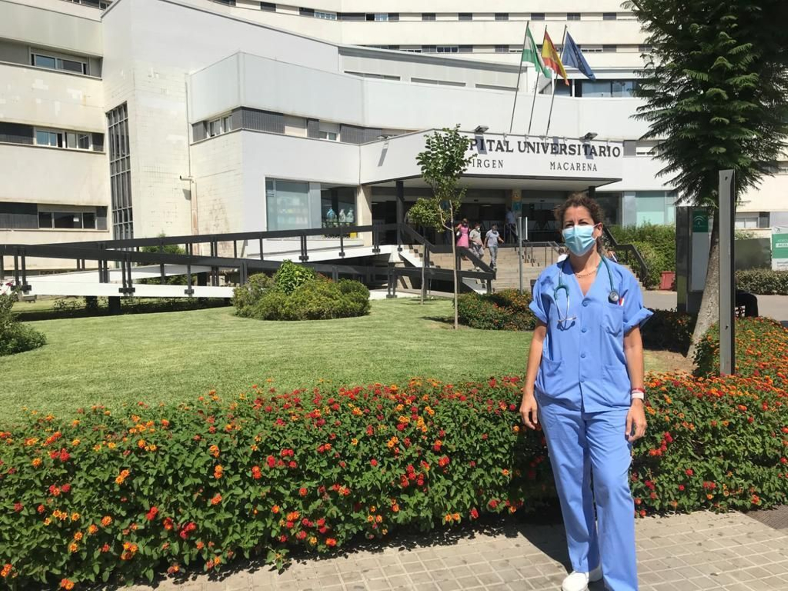 La médico de la planta Covid del Macarena, Elena Salamanca.