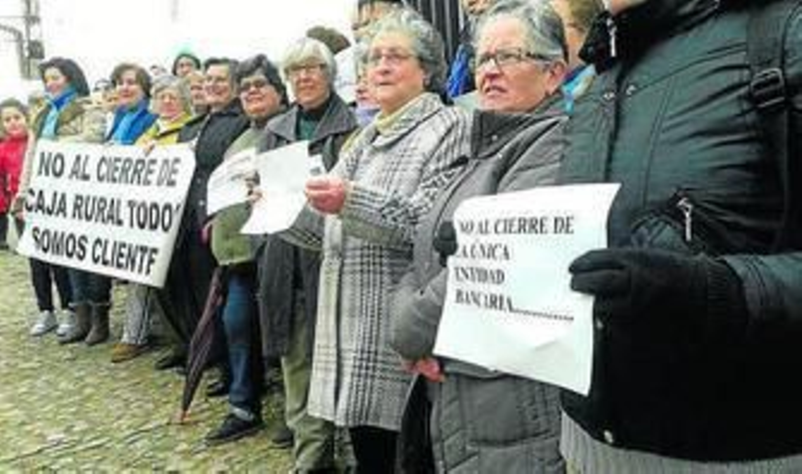 Concentración de los vecinos, el pasado miércoles.
