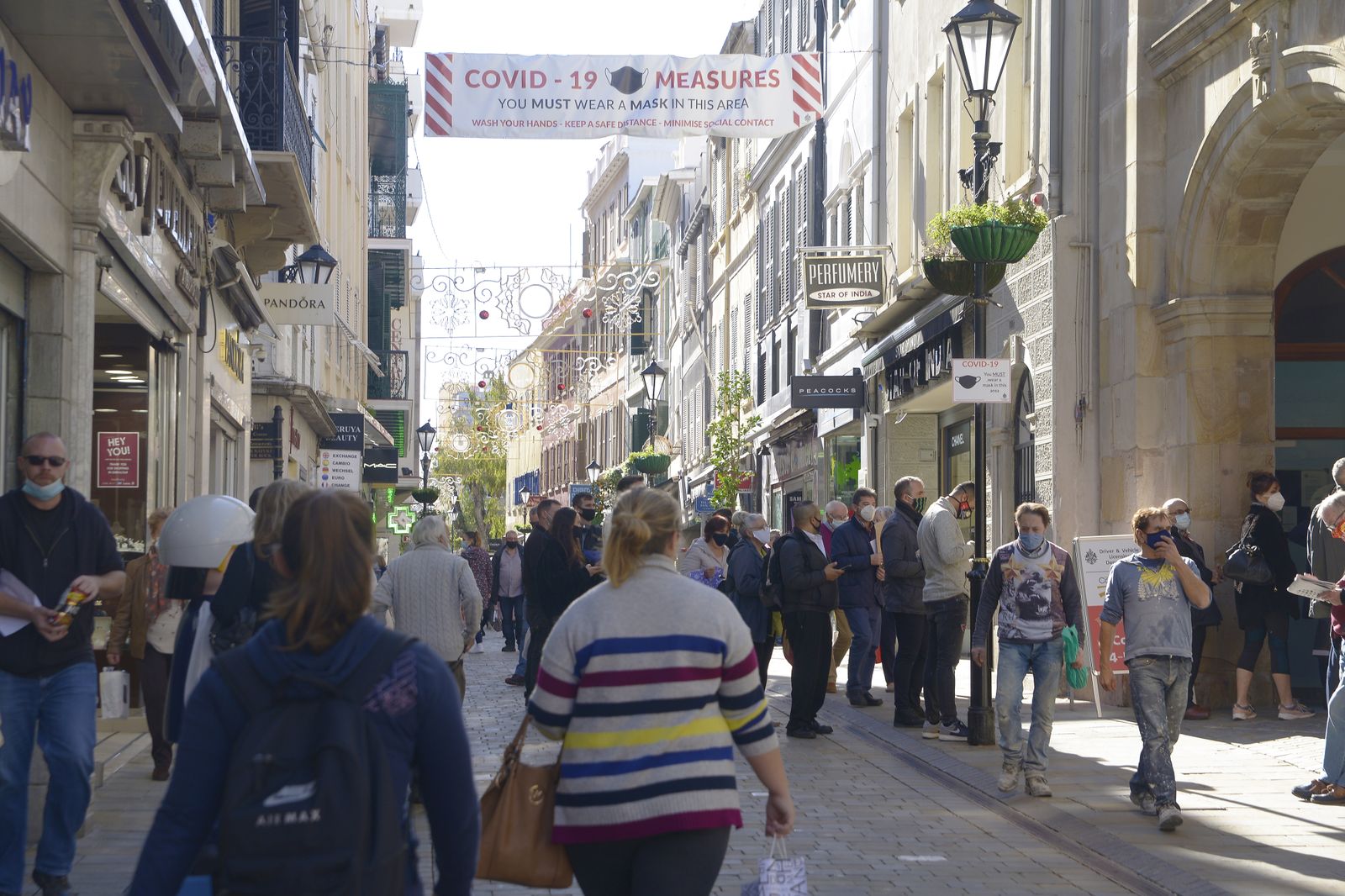 El centro de Gibraltar.