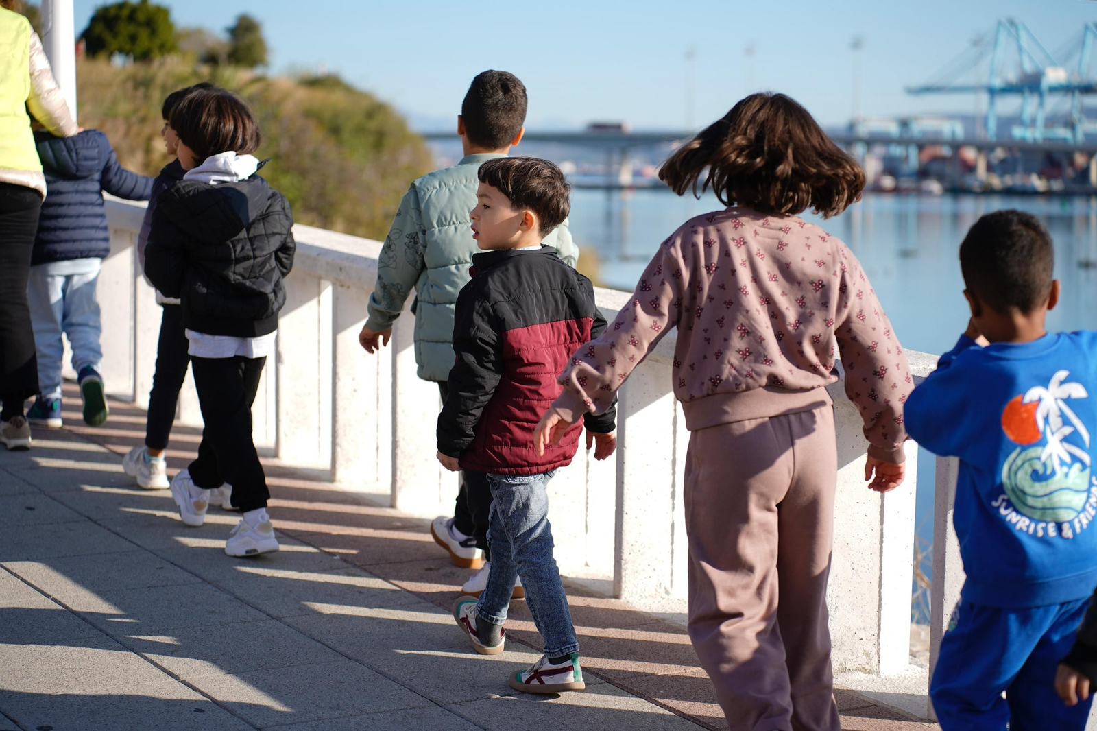 Las fotos del simulacro de maremoto en el colegio Virgen del Mar en Algeciras