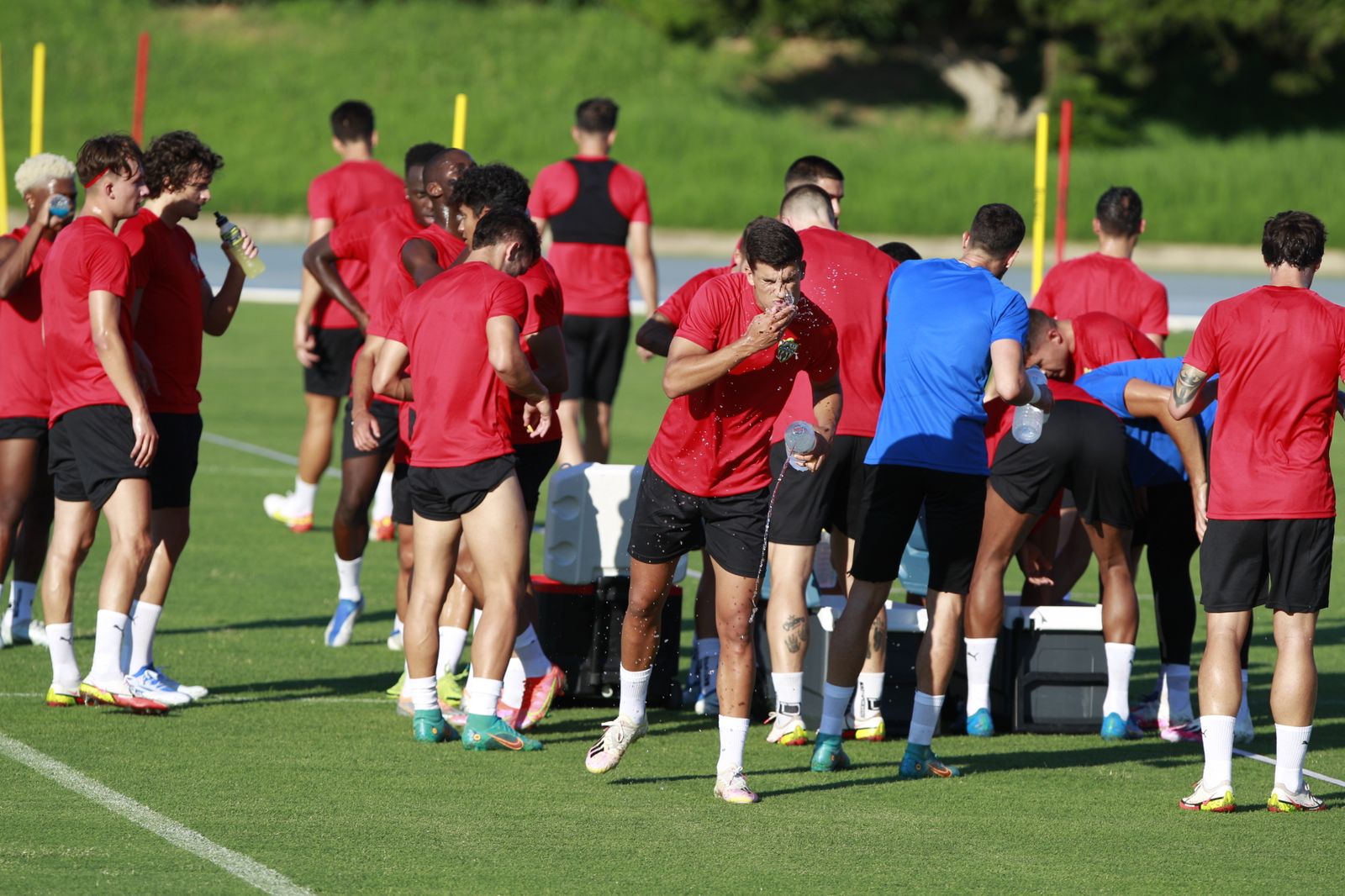 Imágenes del primer entramiento de la U.D. Almería en la Liga Santander, temporada 2022-2023