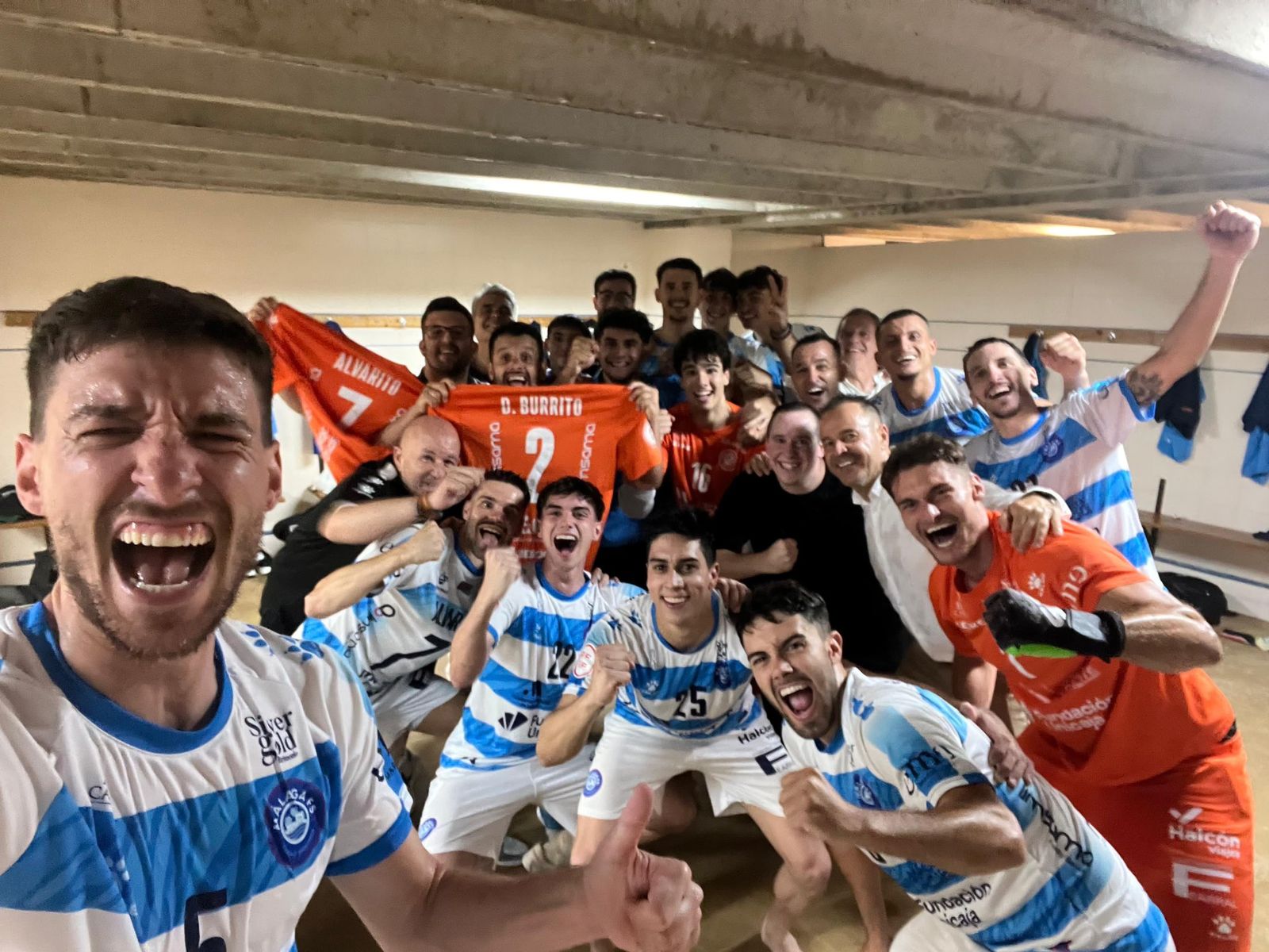 El Málaga Ciudad Redonda celebra.