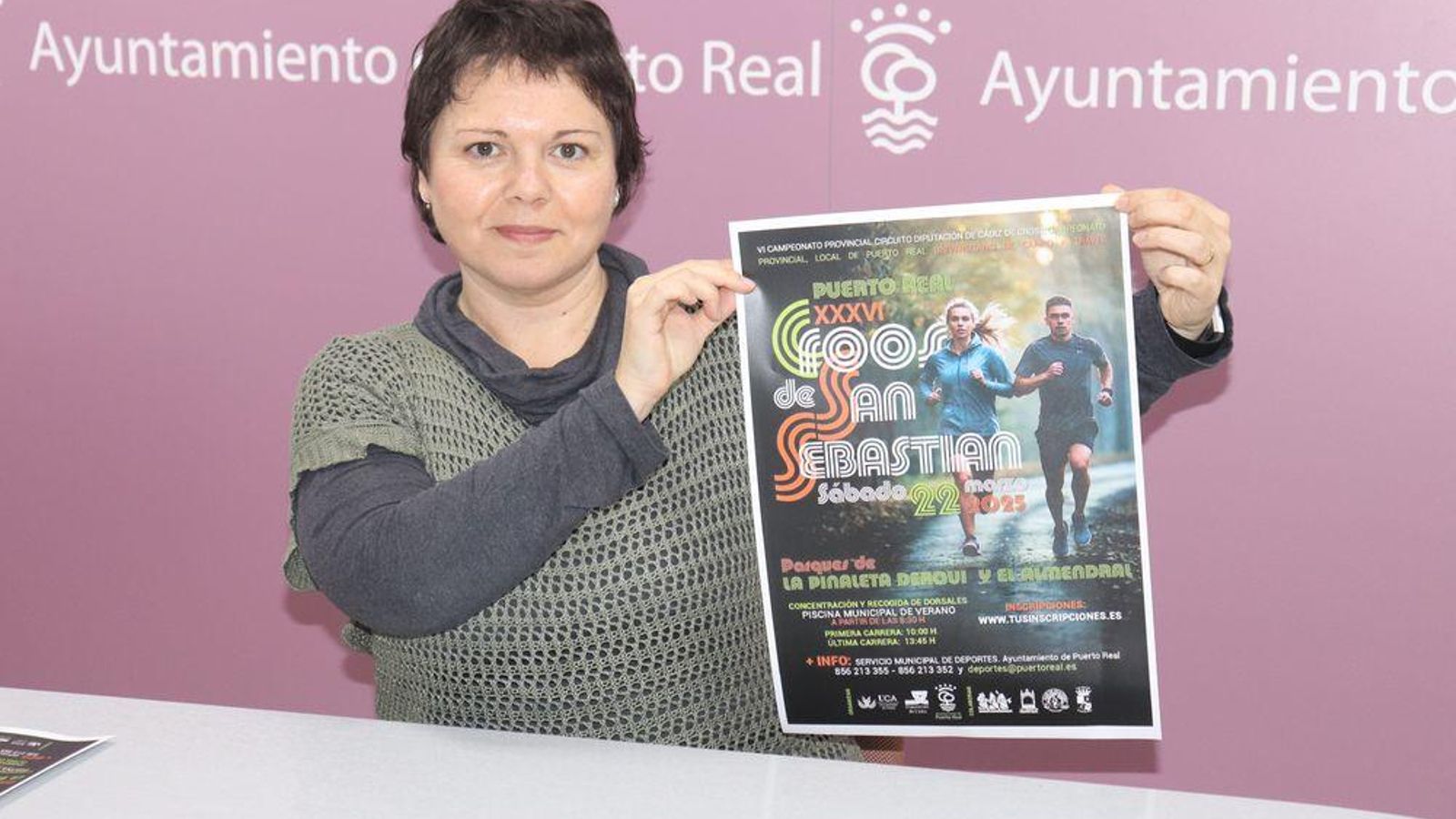 Virginia Mena en la presentación del XXXVI Cross de San Sebastián