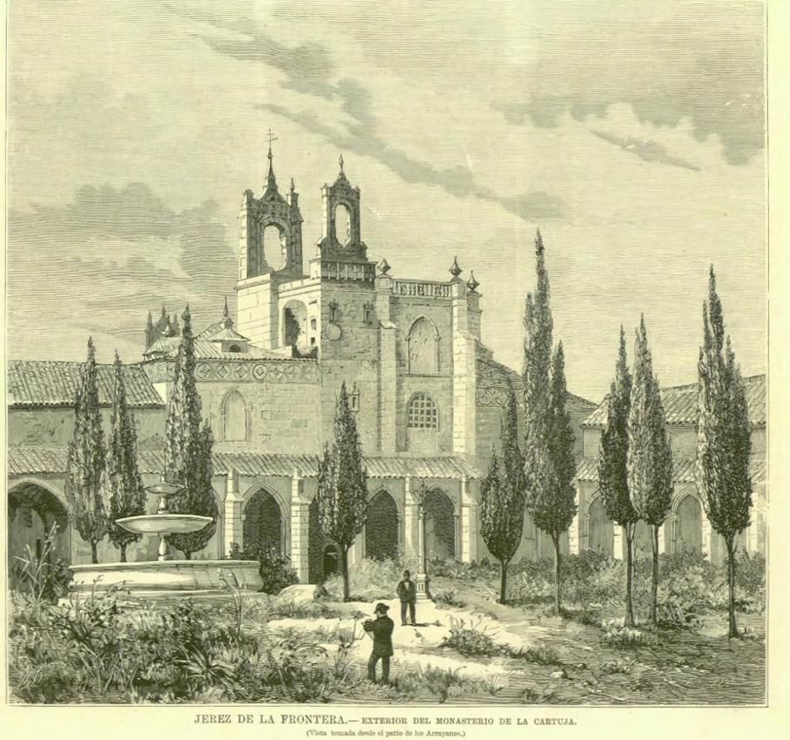 La Cartuja jerezana en 1877.