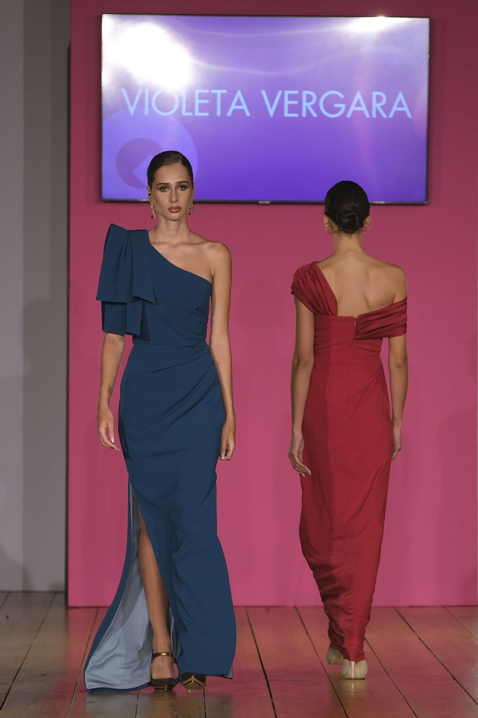 Sobriedad y minimalismo en las invitadas de Violeta Vergara