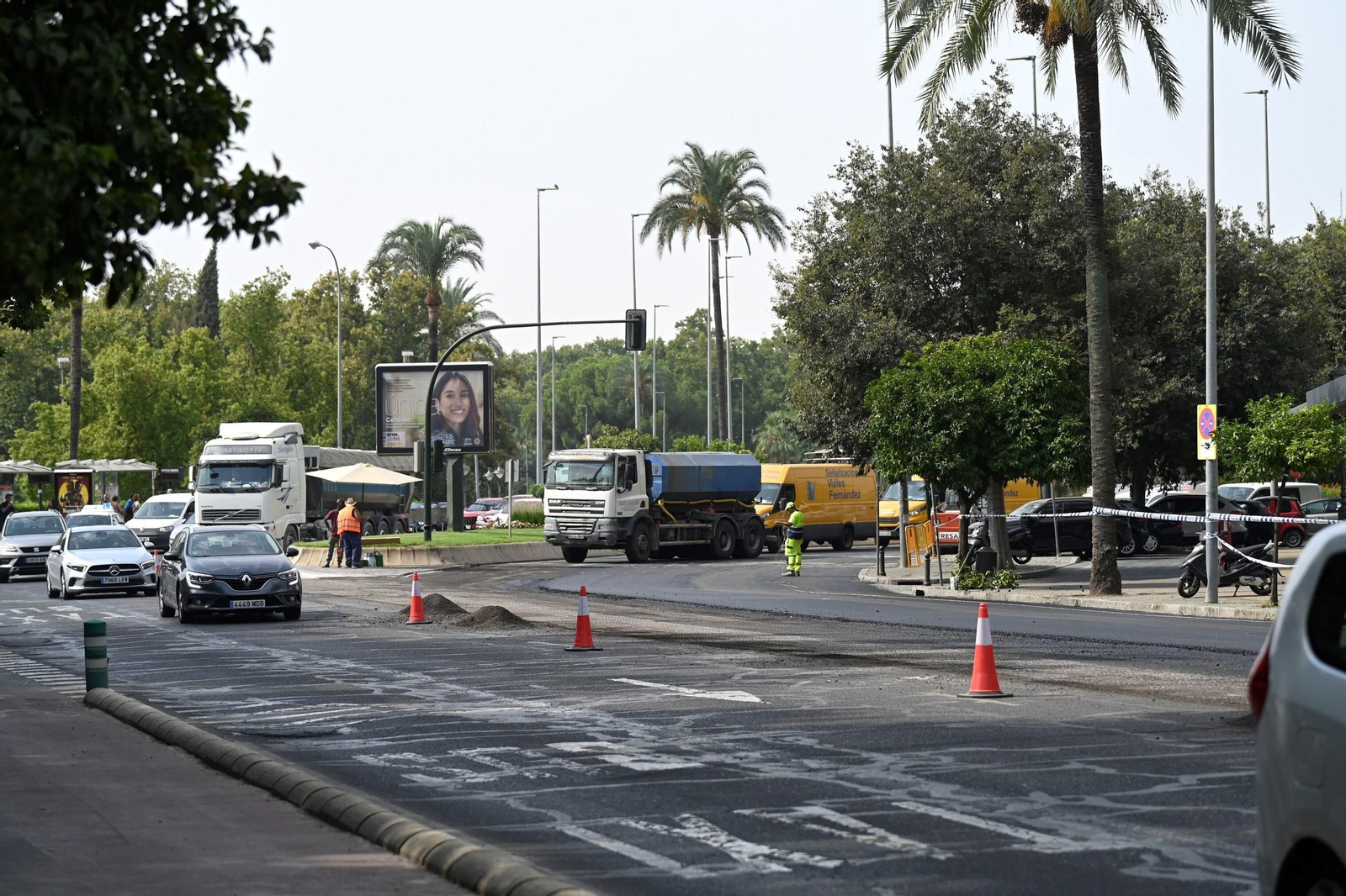 La avenida de la Victoria, en obras por el Plan Asfalto