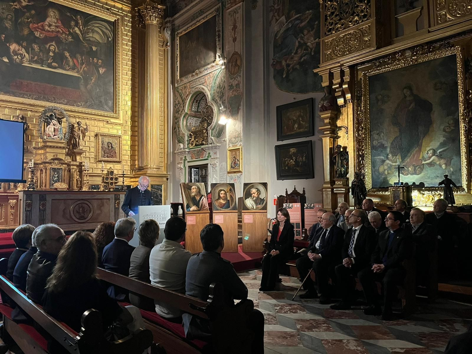 Presentación de la restauración de las tablas barrocas de los jesuitas en Los Venerables.