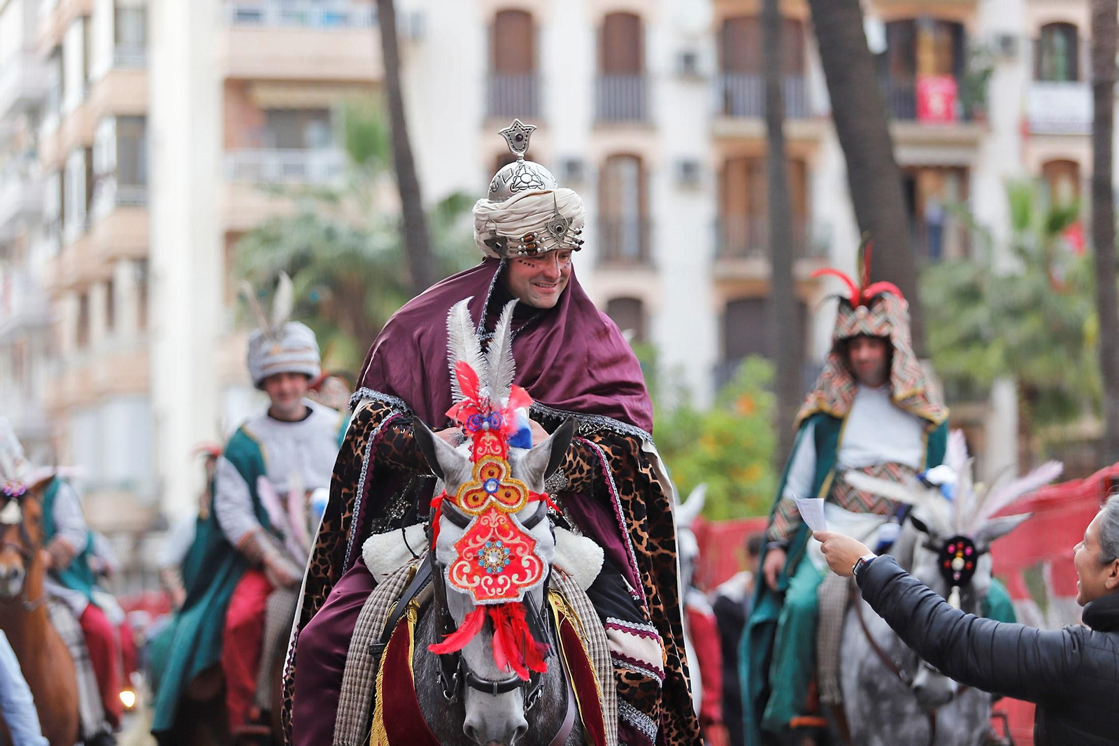 Llegada del Heraldo Real a Huelva en 2024.