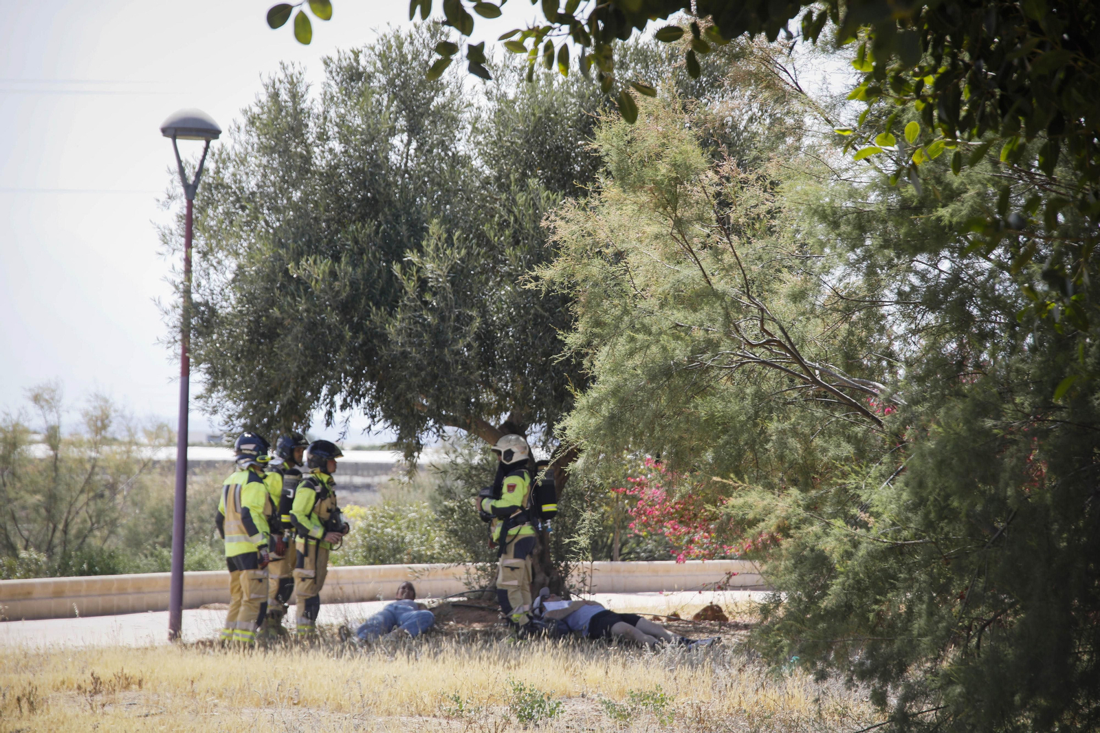 Las mejores imágenes del simulacro emergencias 061