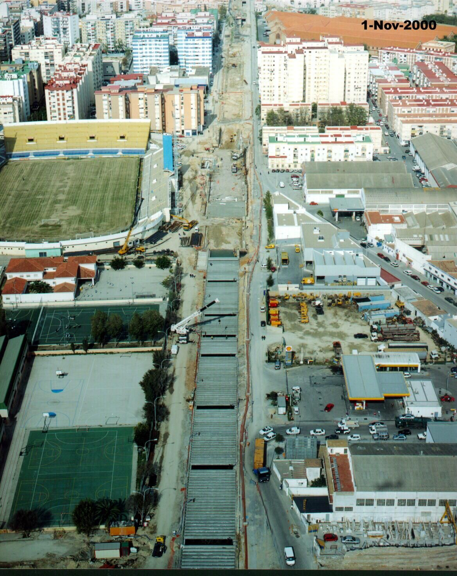 Las imágenes inéditas de las obras del soterramiento en Cádiz