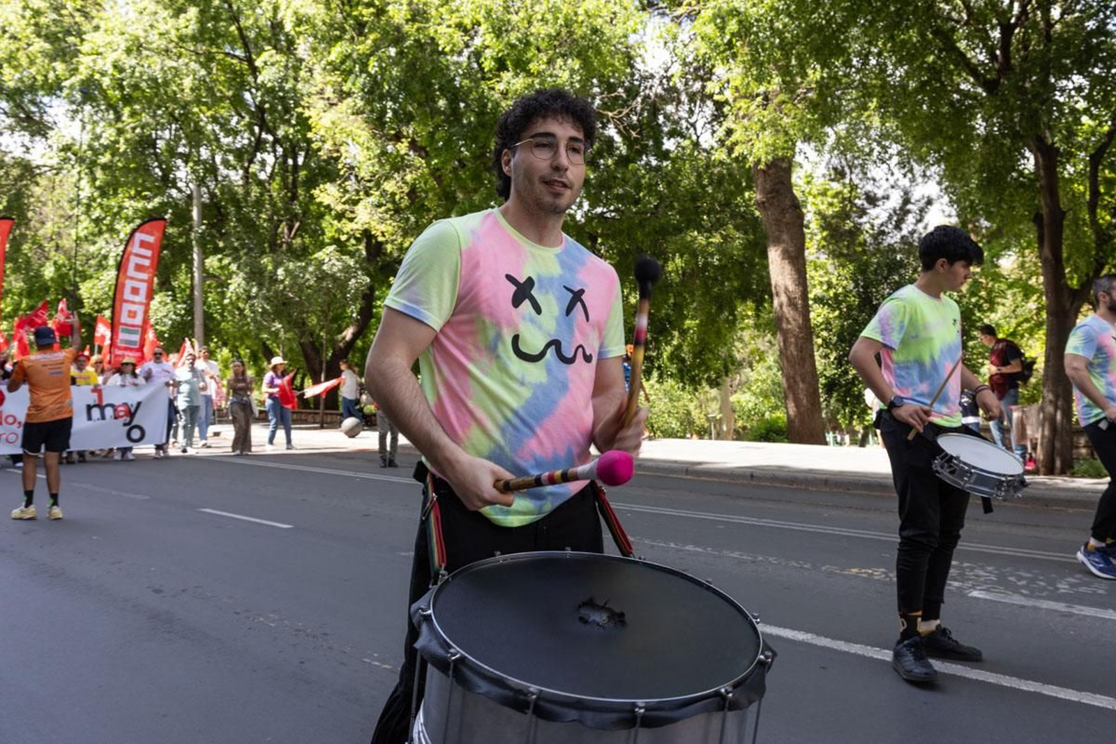 Manifestación convocada por el 1º de Mayo
