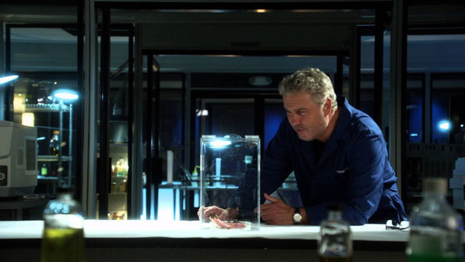 William Petersen como Grissom en el último episodio de 'CSI Las Vegas'