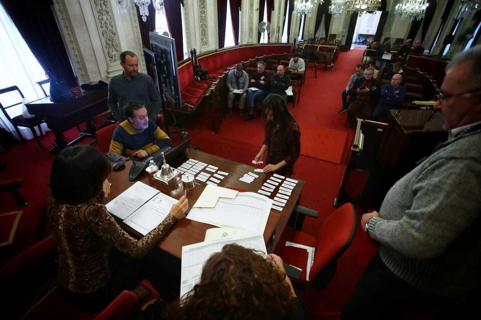 Sorteo del cuadrante de las preliminares del COAC 2020 celebrado hoy.