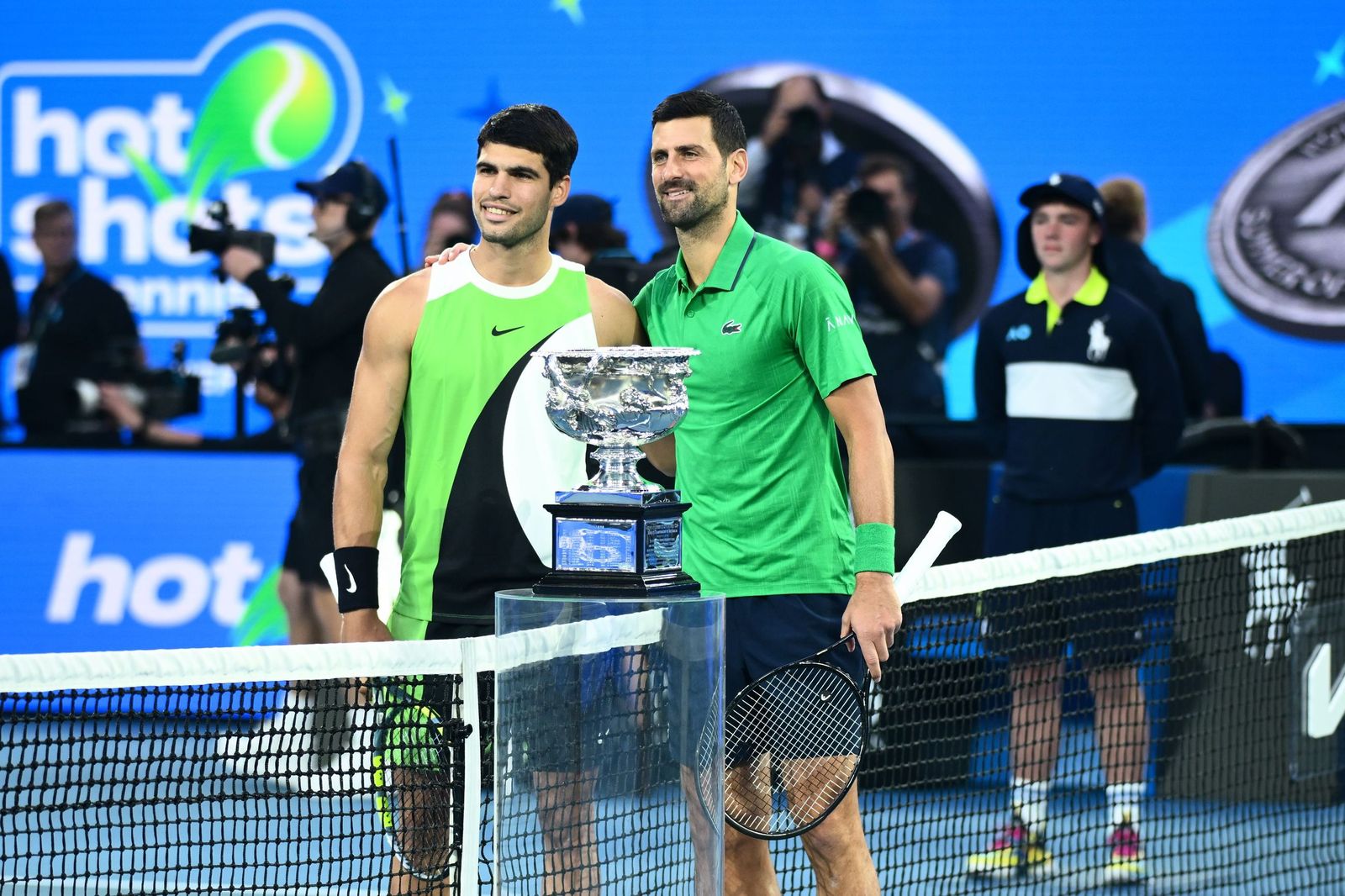 Alcaraz y Djokovic, en la final del Open de Australia 2026