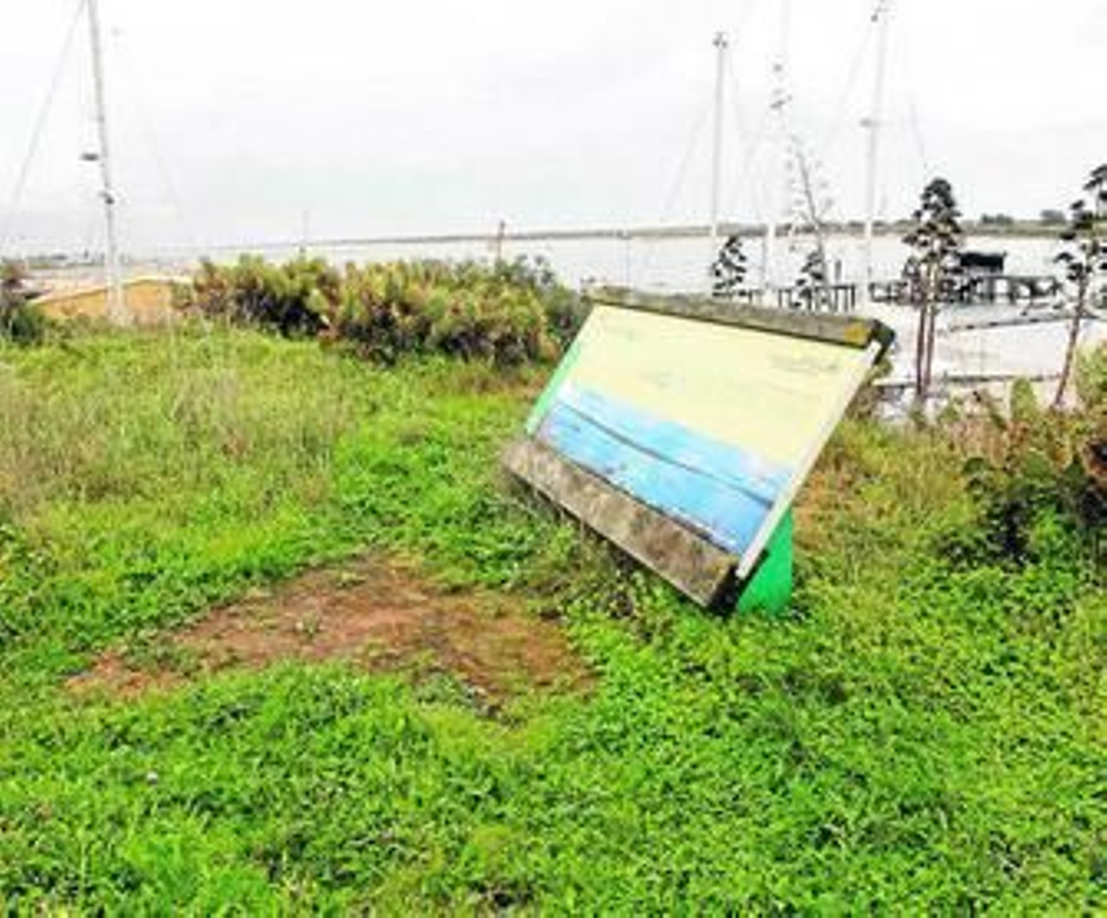 Parcela de La Barranca en El Rompido, objeto del litigio.