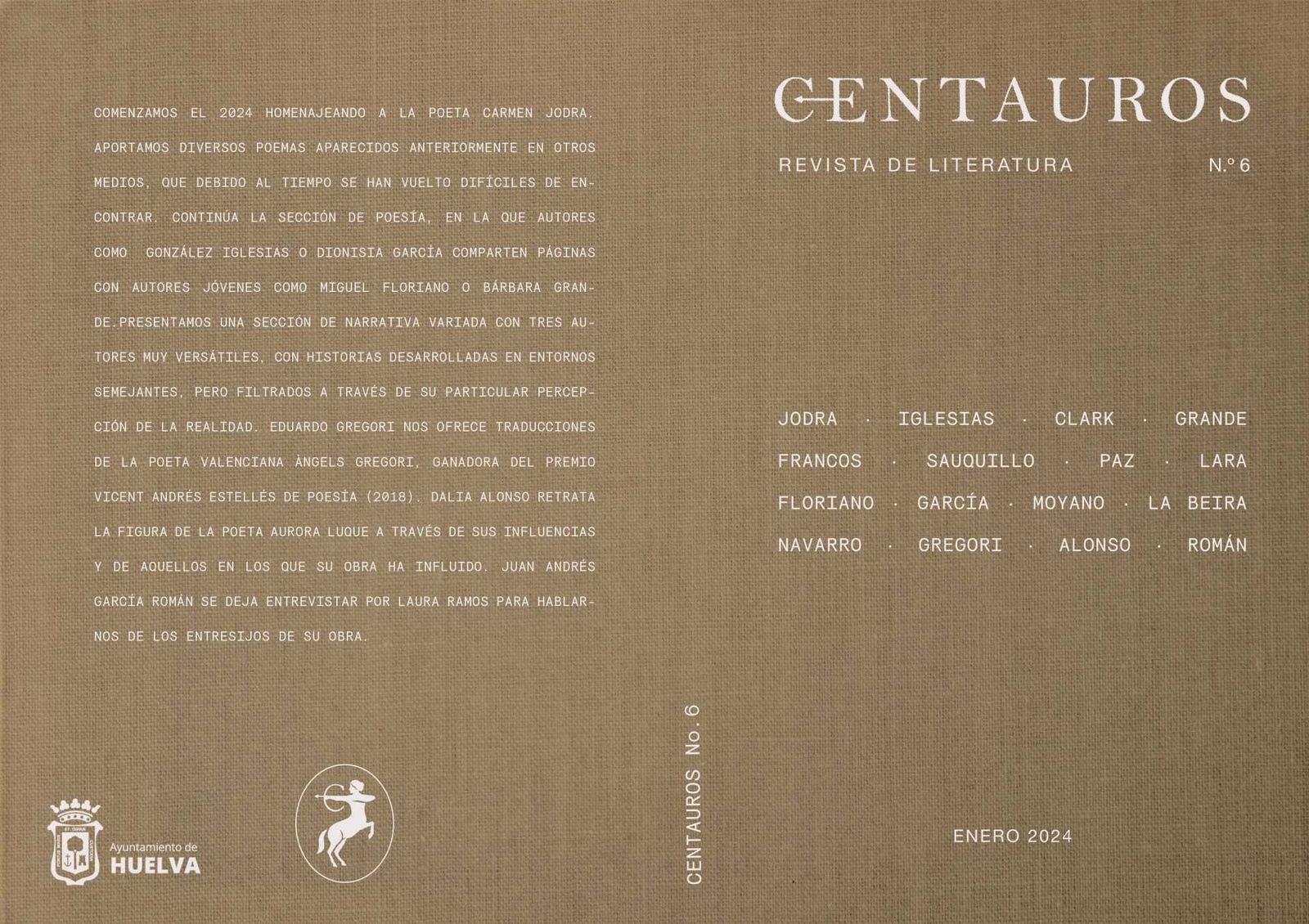 Cubierta del número 6 de la revista 'Centauros'.