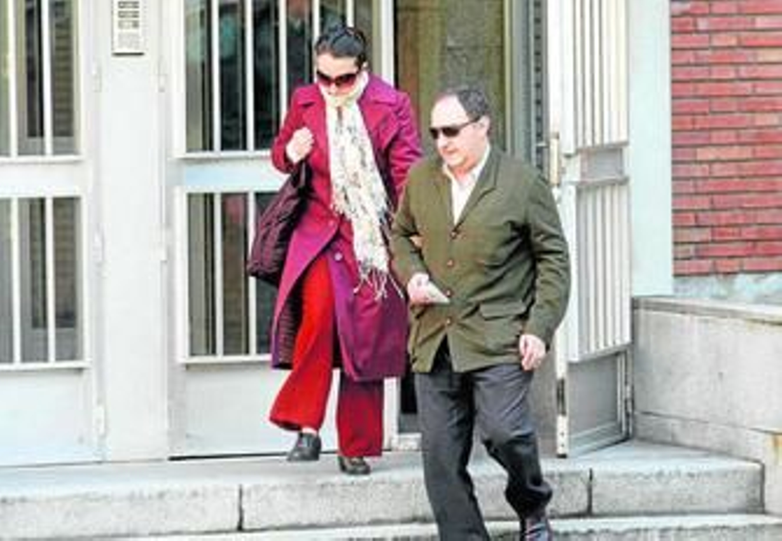 Catalina Bretón, a su salida de los juzgados tras prestar declaración el 2 de mayo.