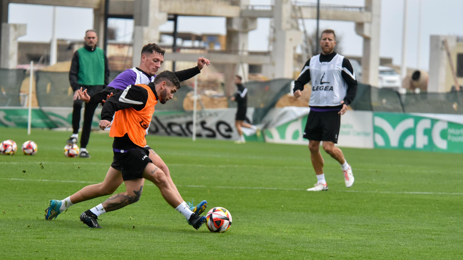 Las fotos del primer entrenamiento de Pitu y Rafa Ortiz con la Balona