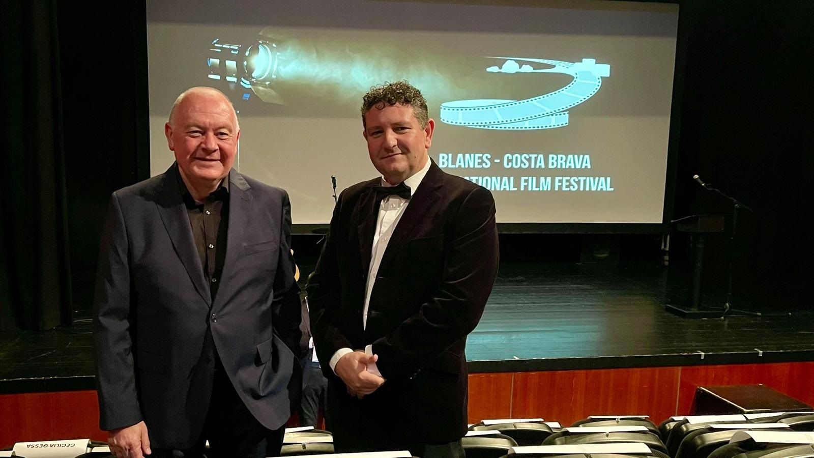 Ignacio Mañas ‘El Indaliano’ con David Miralles en Blanes.