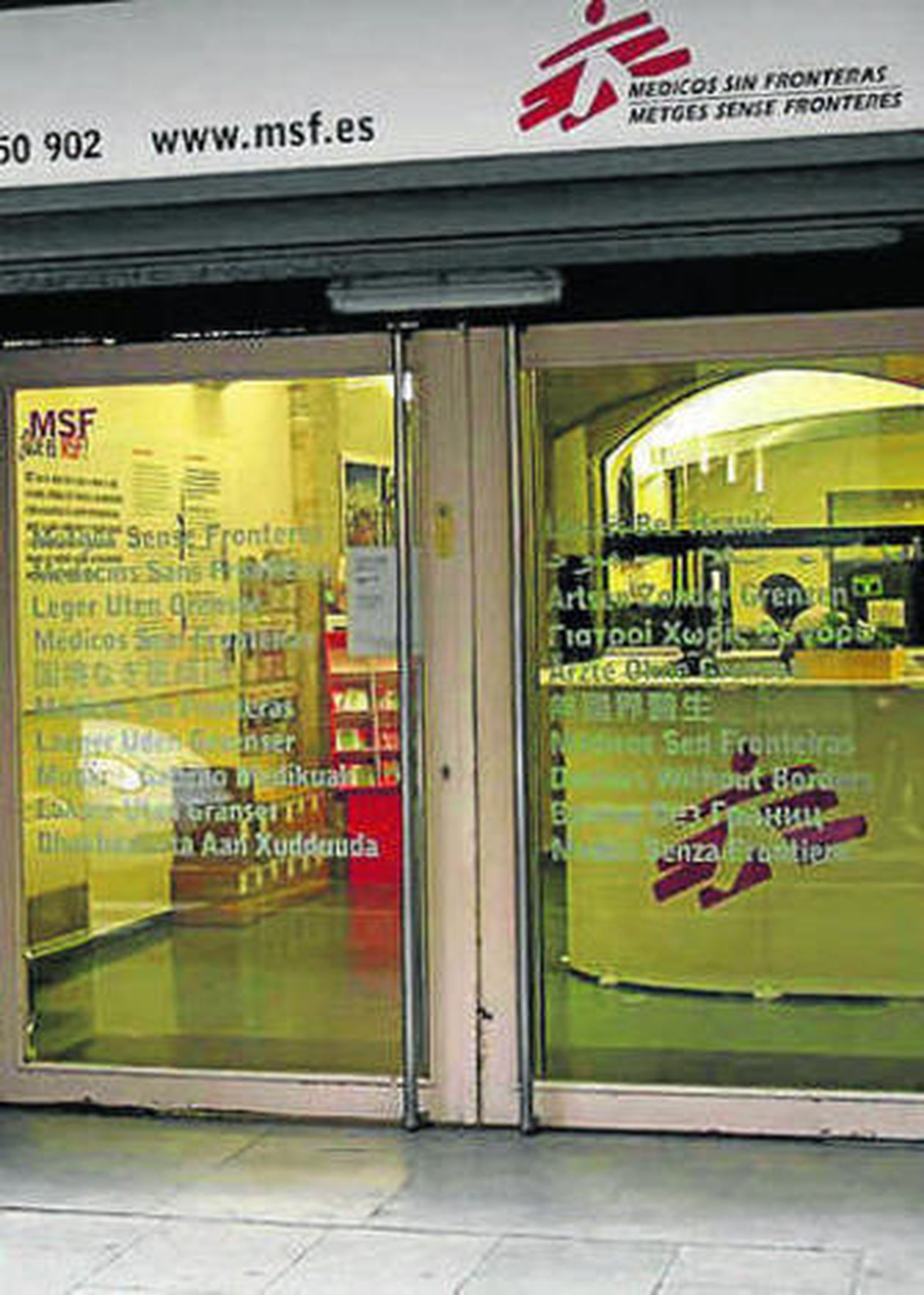 Oficina de Médicos Sin Fronteras.