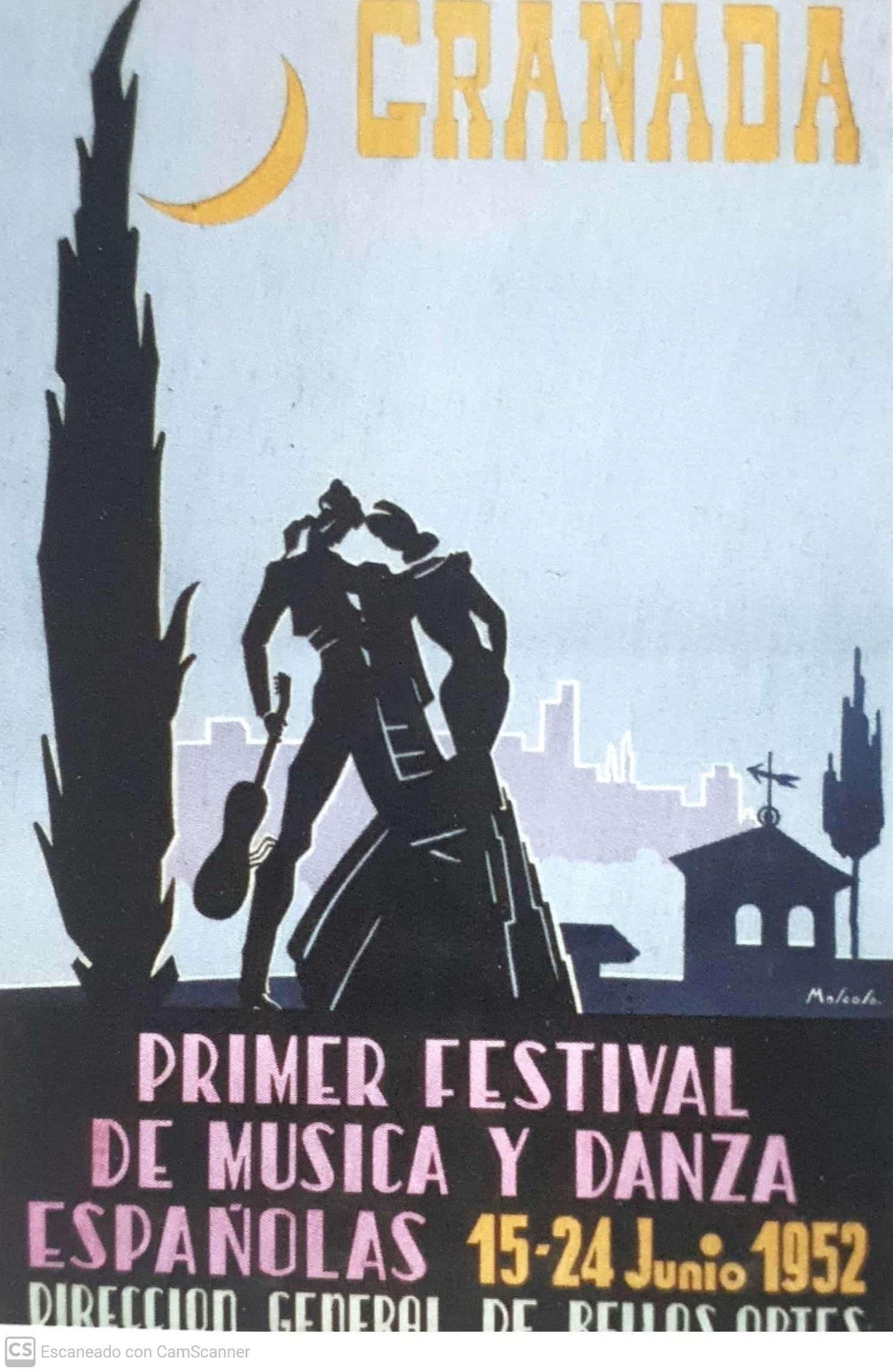 Cartel del Primer Festival de Música y Danza Cartel del Primer Festival de Música y Danza