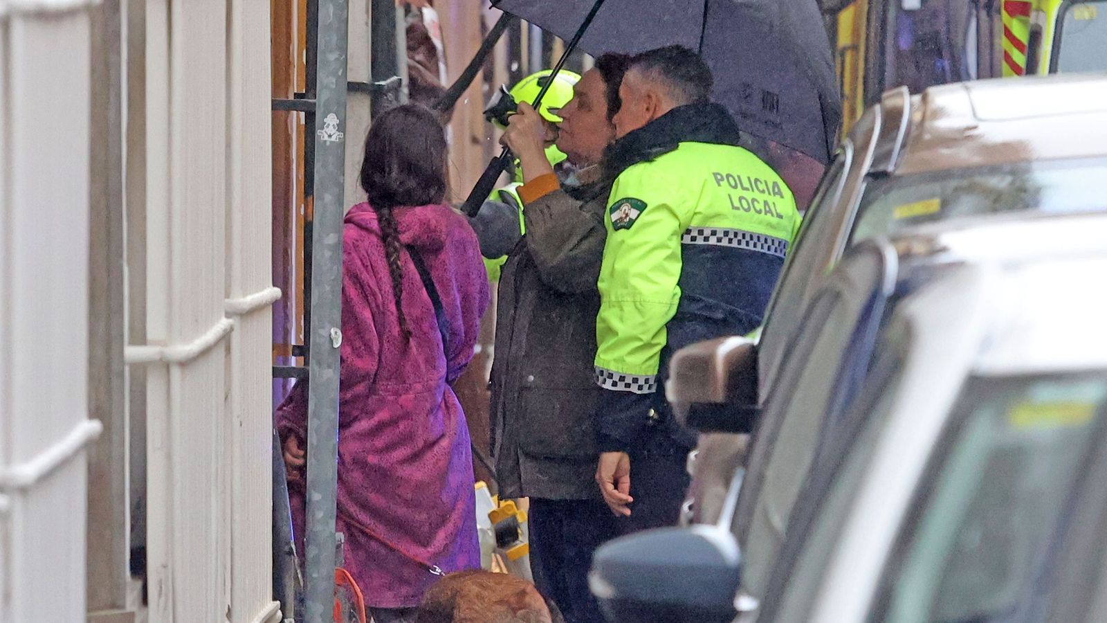 Imágenes del derrumbe en una casa okupada en Jerez