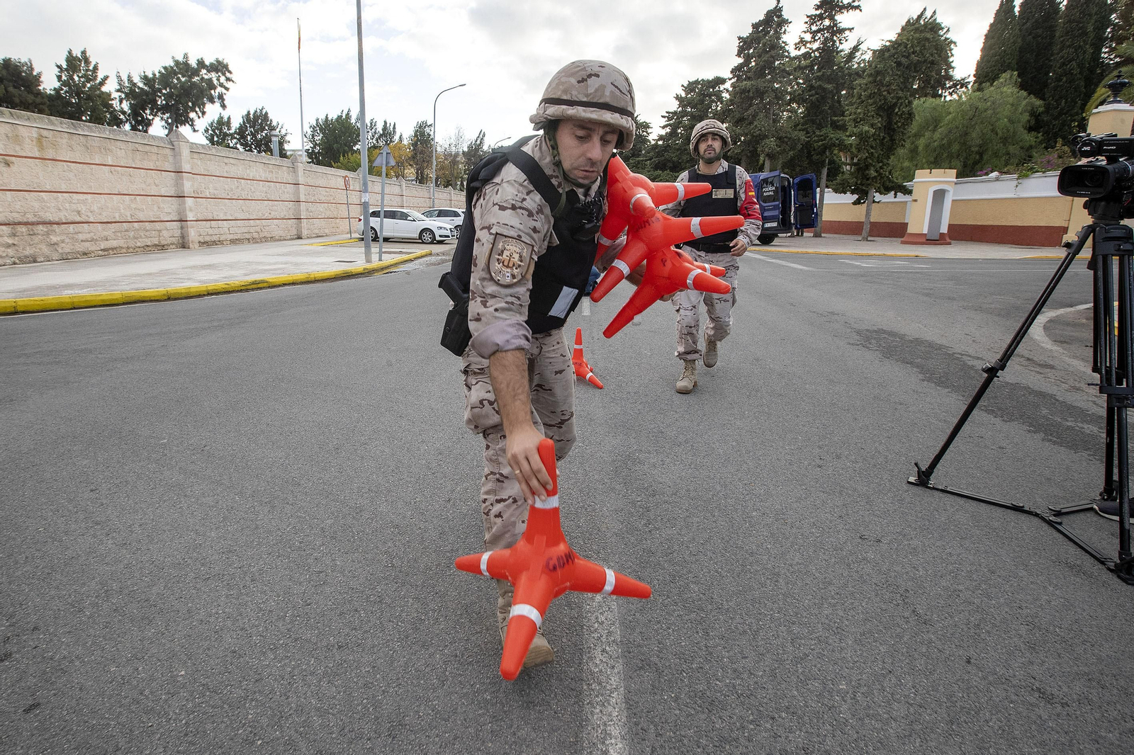 Ejercicios de la Fuerza de Protección de la Armada en San Fernando