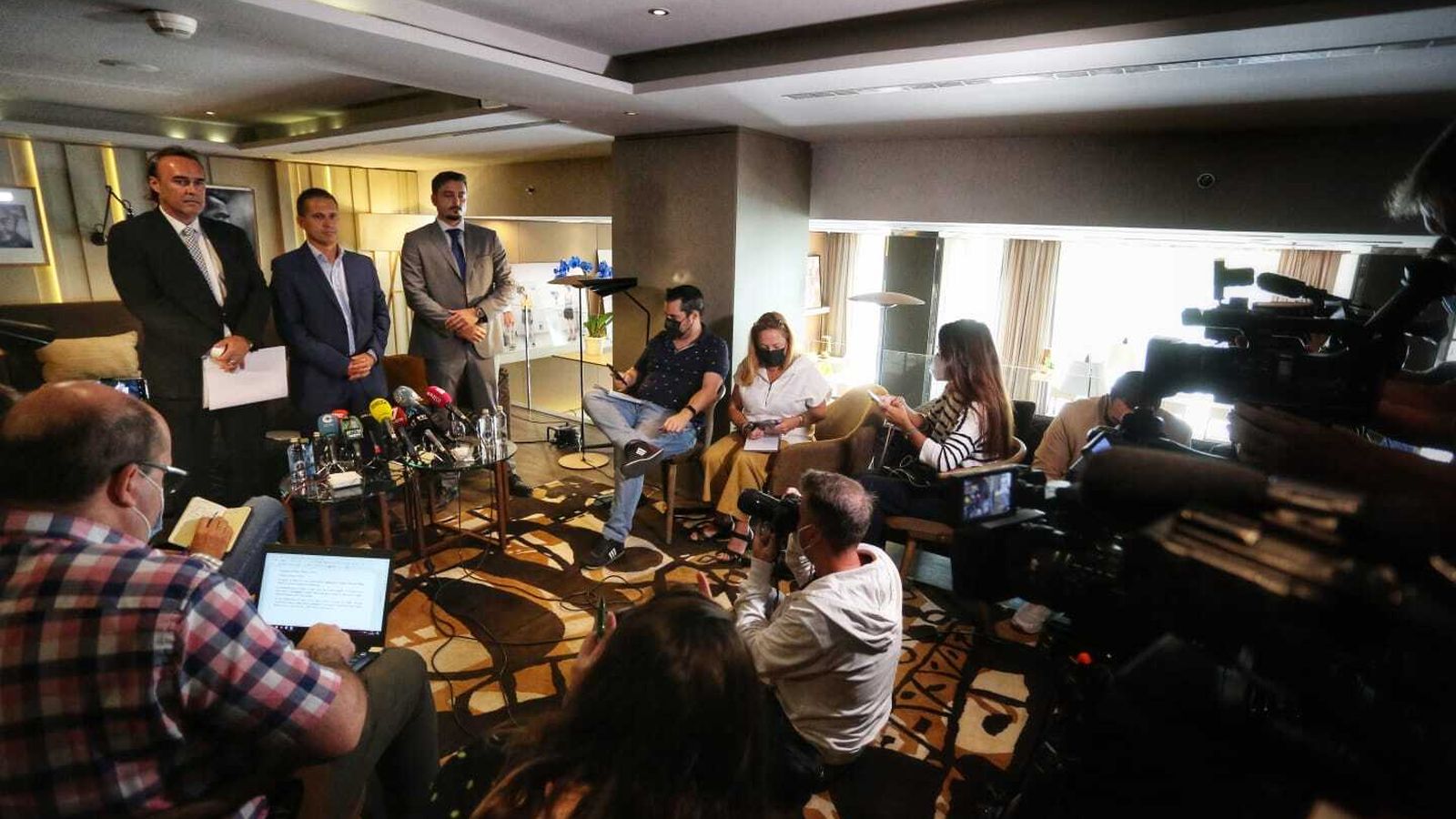 Paradas Romero, durante la rueda de prensa