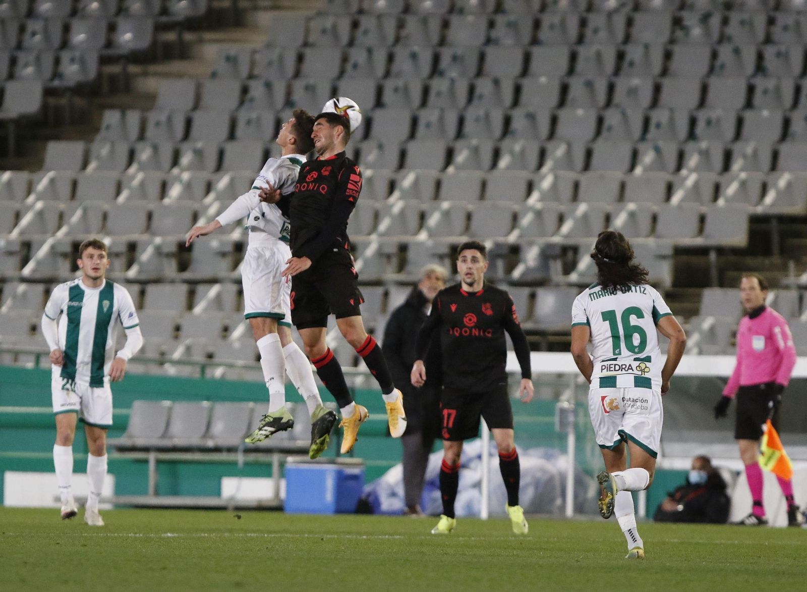 Las fotografías de la derrota del Córdoba CF ante la Real Sociedad en Copa del Rey