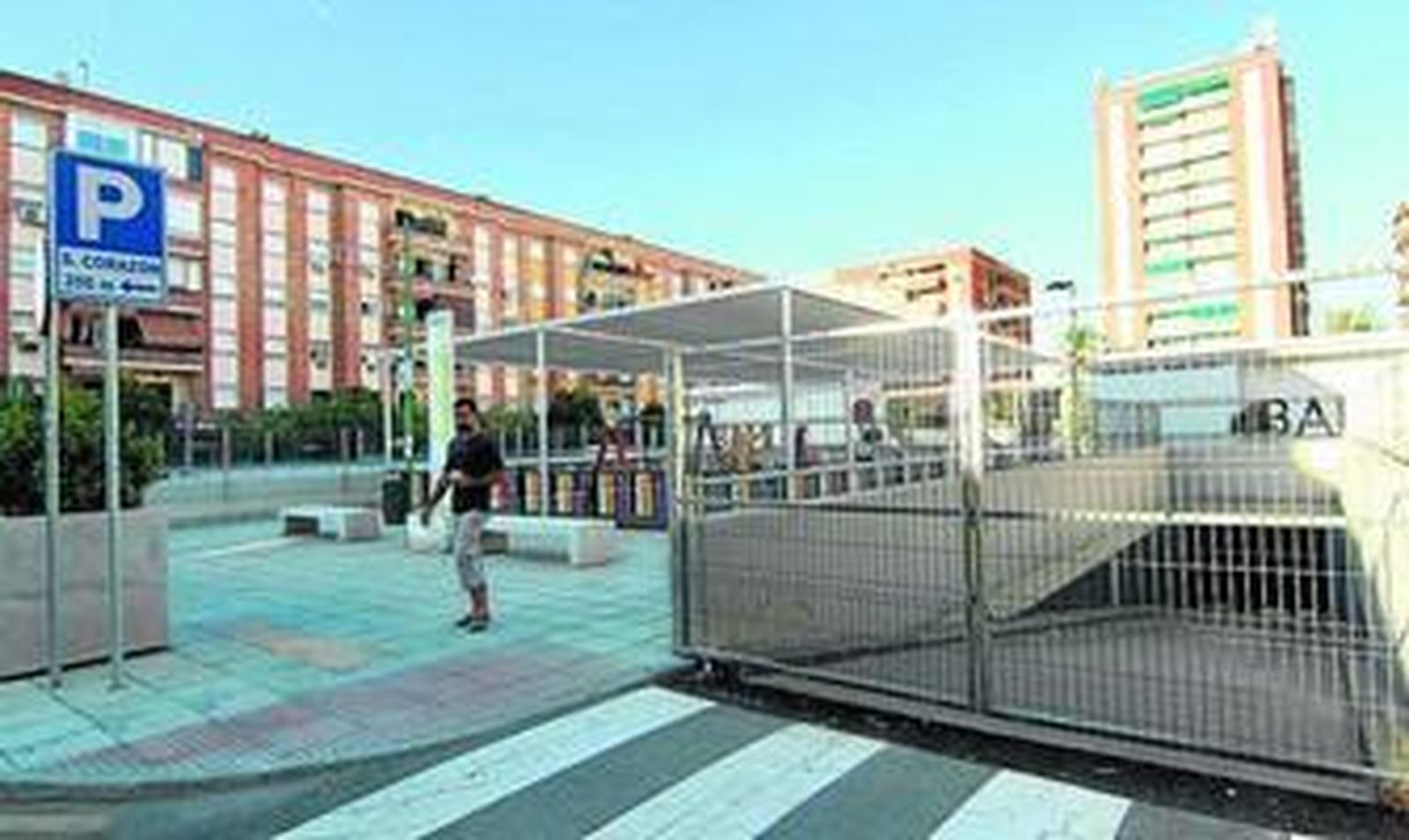 El parking de Rafael Salgado, en Bami, se encuentra actualmente cerrado.