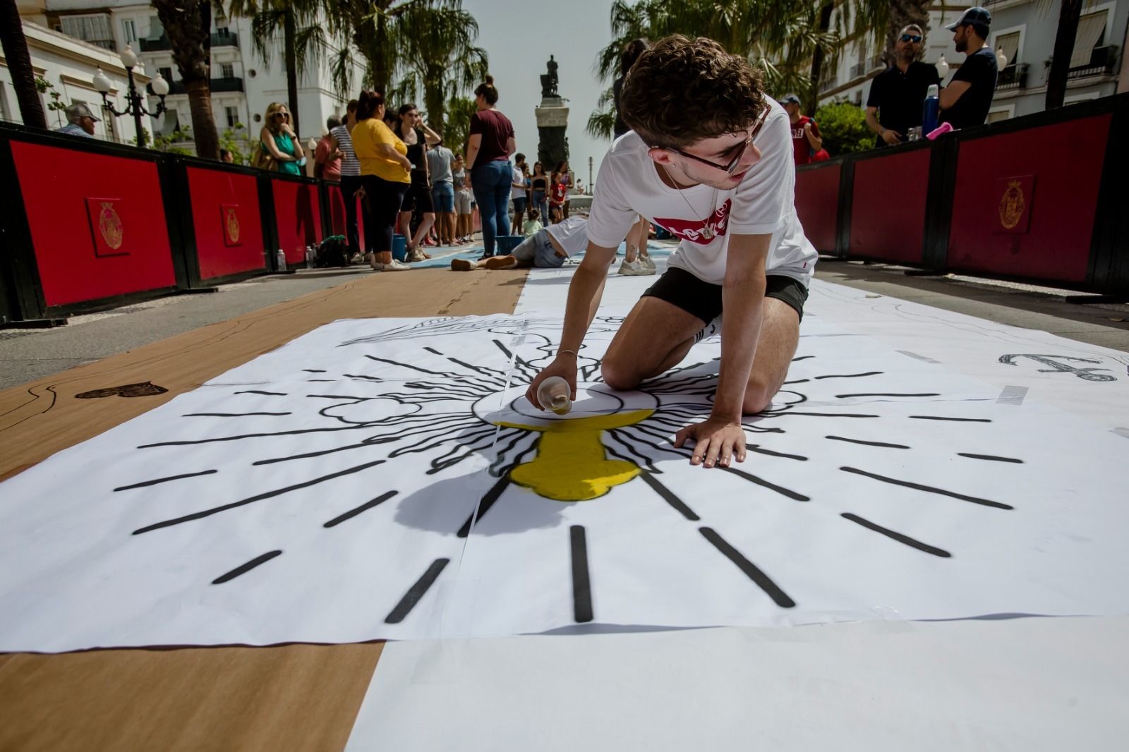 Todas las imágenes de los preparativos del Corpus en Cádiz