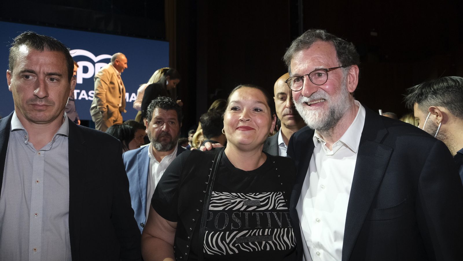 Imágenes de Rajoy apoyando la candidatura de Gabriel Amat a la Alcaldía de Roquetas de Mar
