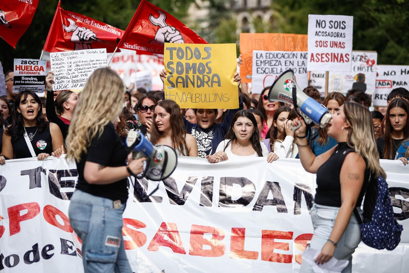 Unas 3.000 personas se manifiestan contra el acoso escolar en Granada: las imágenes