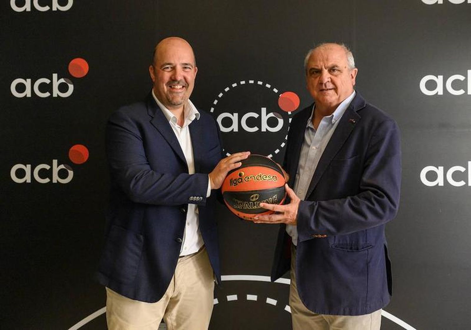 Gonzalo Ibáñez, presidente del Palencia Baloncesto junto con Gorka Aixàs, máximo responsable del Morabanc Andorra