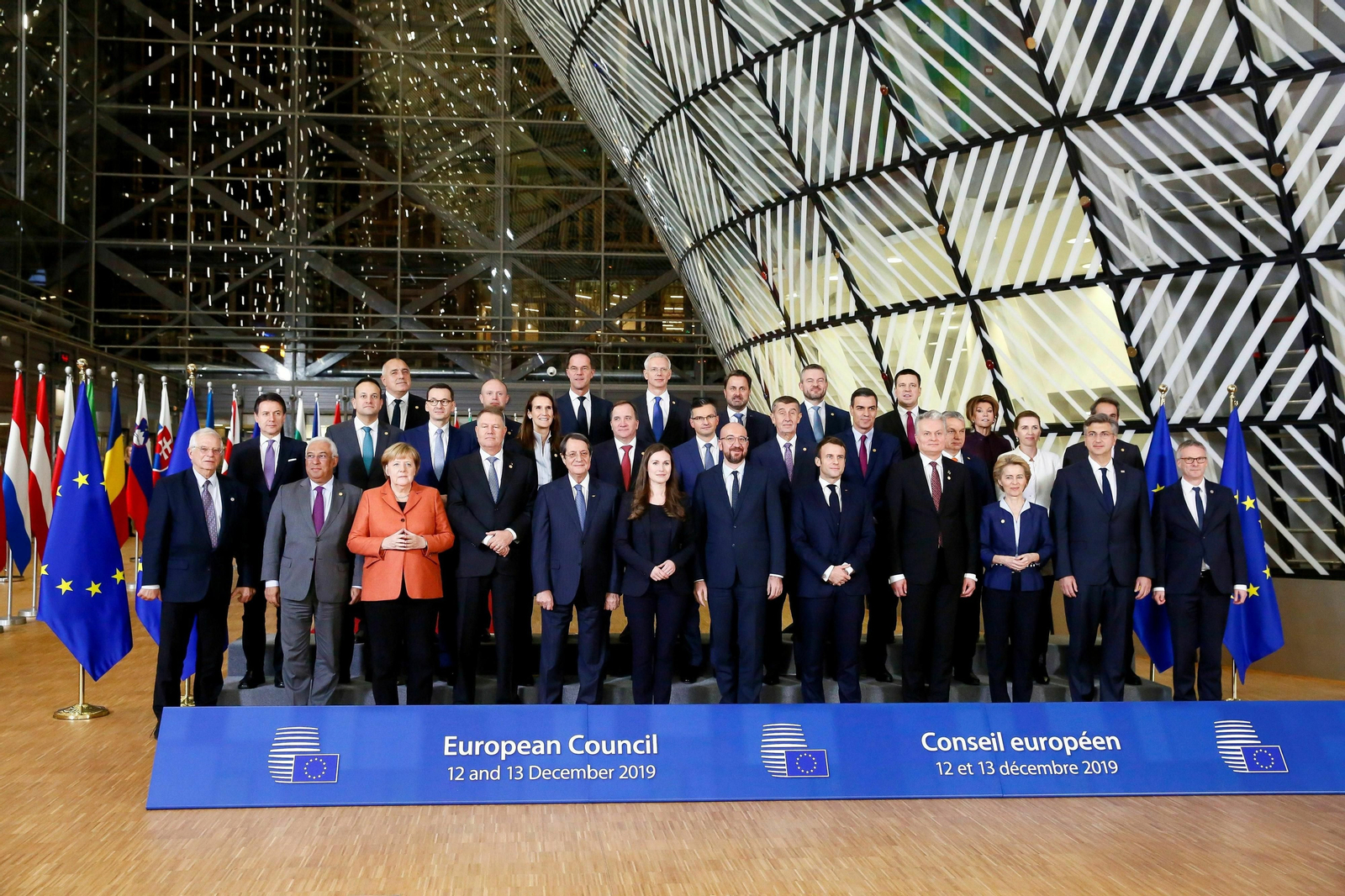 Foto de familia de los líderes de la UE.