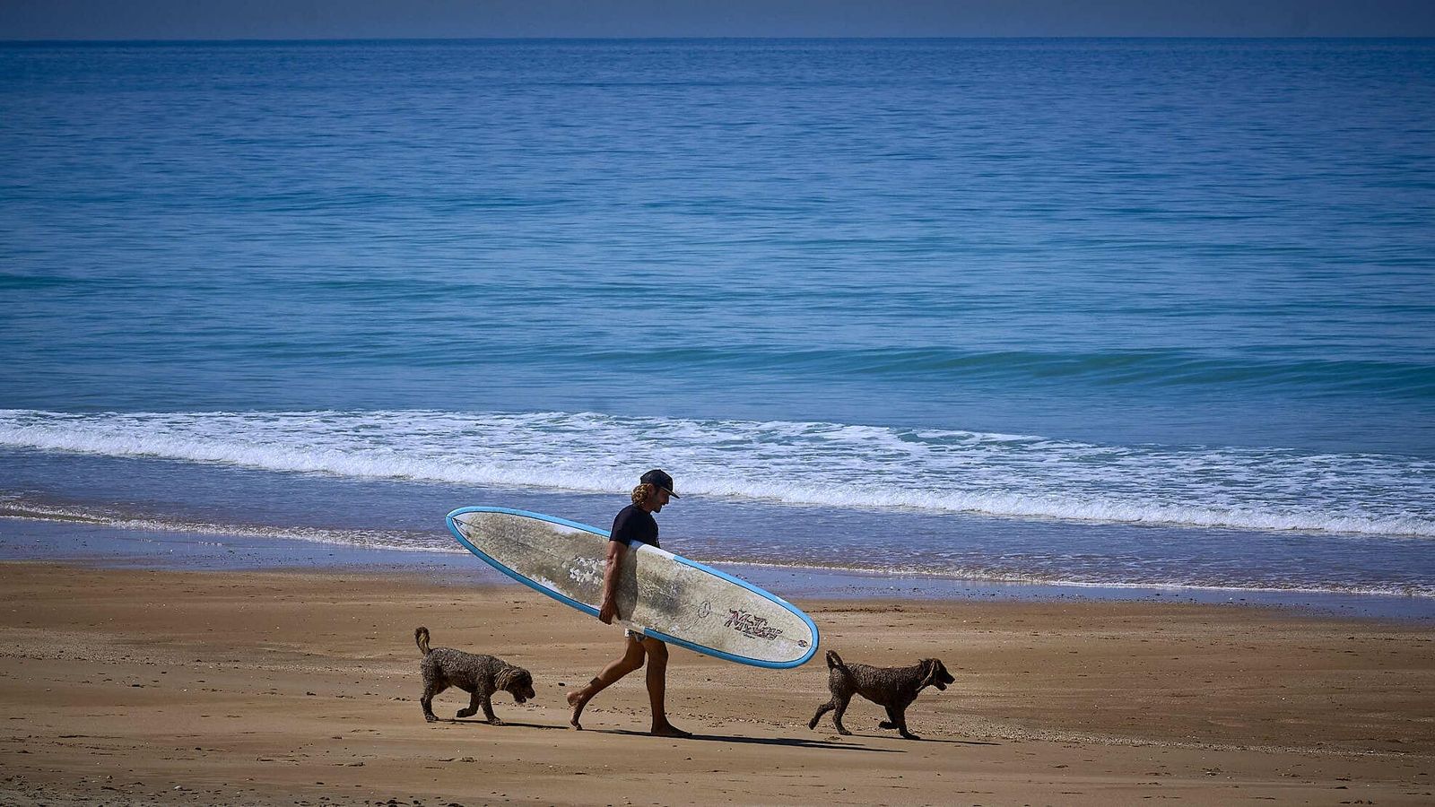 Surfista en El Palmar