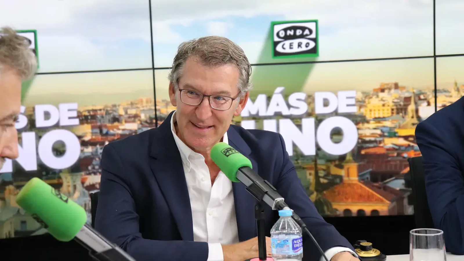 Alberto Núnez Feijóo durante la entrevista de este lunes en Onda Cero.