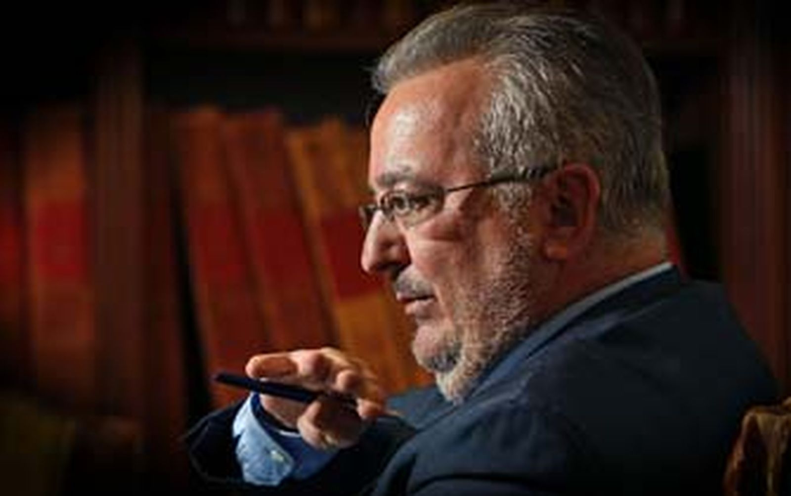 Antonio Fernández, durante la entrevista en 'Diario de Cádiz'./Julio González