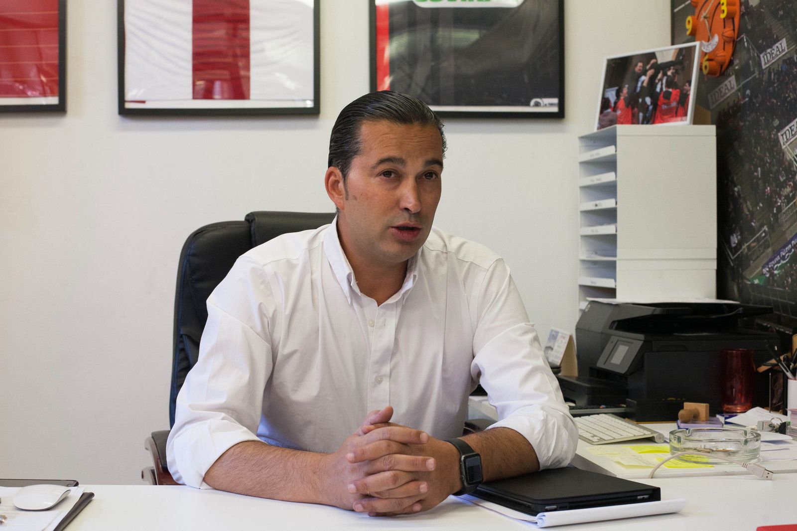 El presidente del Covirán, en su despacho en la sede de la Fundación CB Granada.