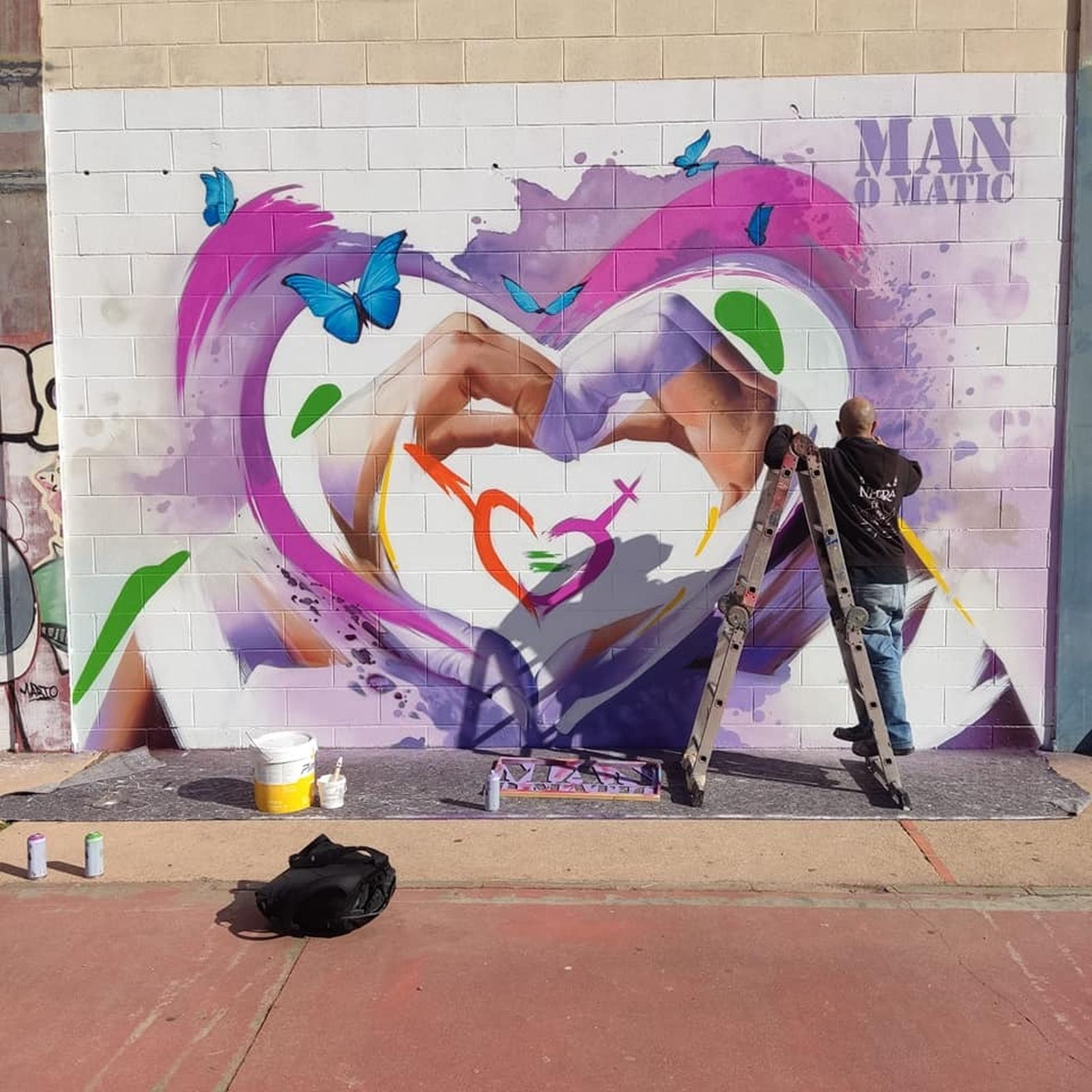 Obra de Manomatic en el Instituto Estuaria de Huelva